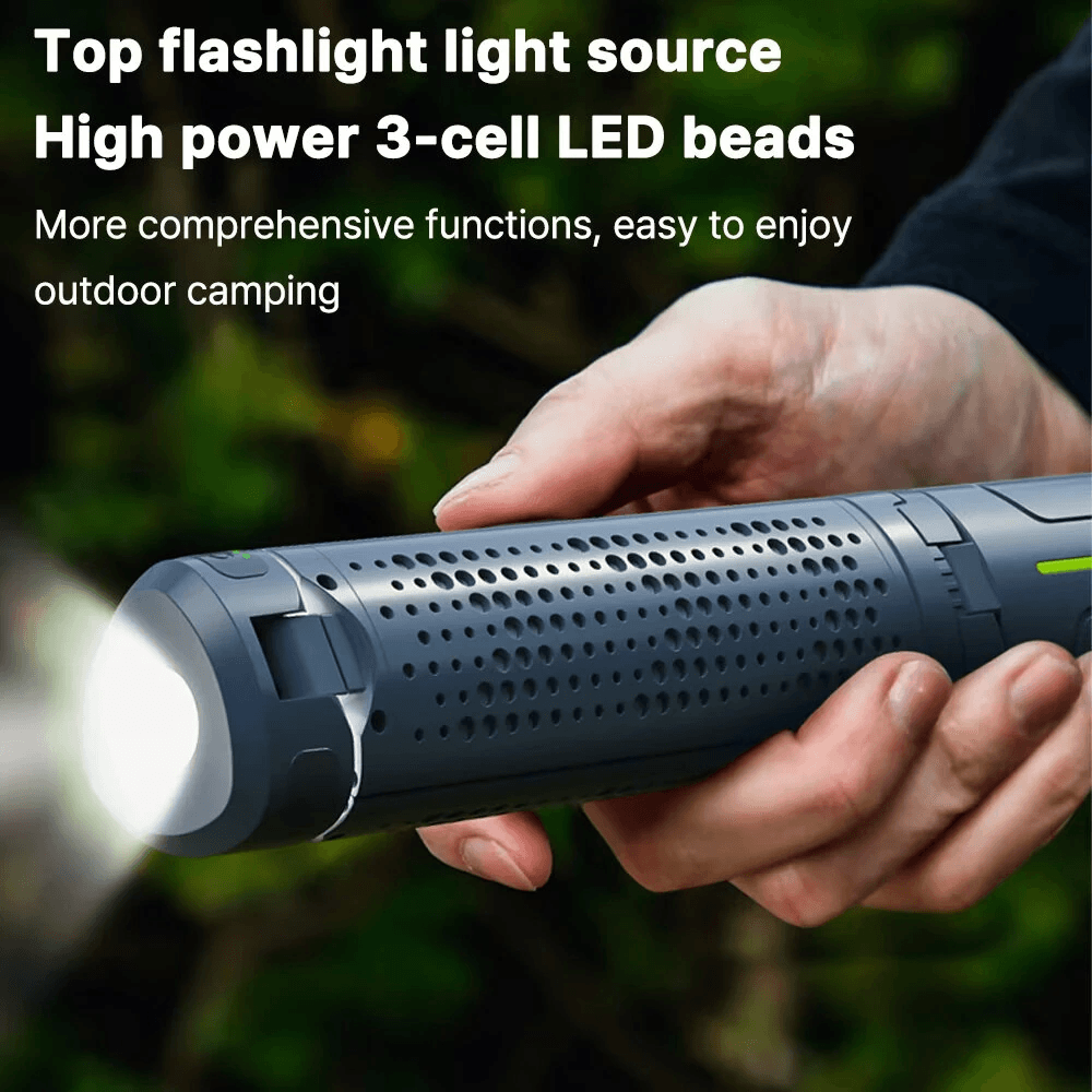 Rechargeable Camping Lantern With Telescopic Tripod Waterproof Outdoor Light 3