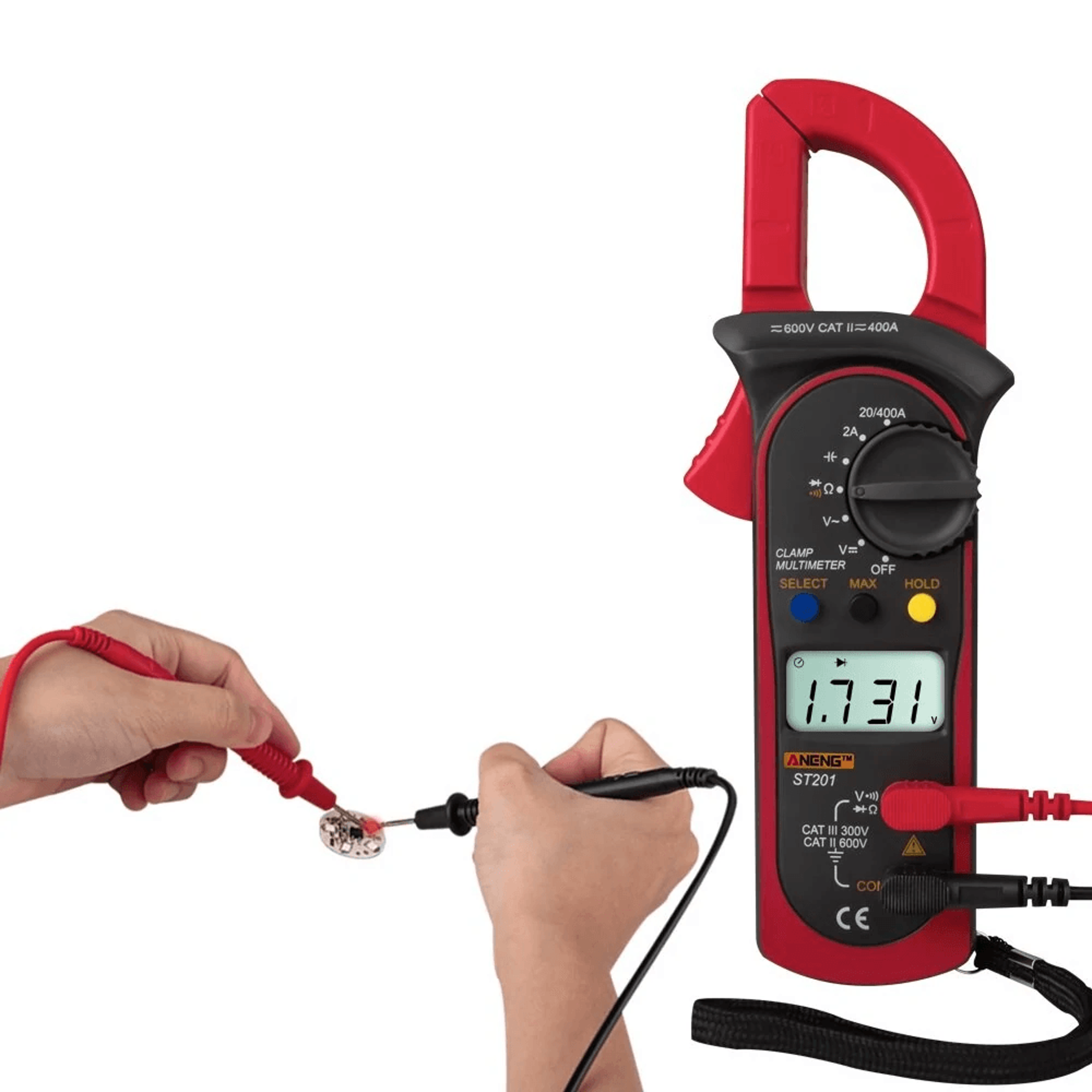 Digital Clamp Multimeter With AC Current Voltage Capacitance And Resistance Tester 3