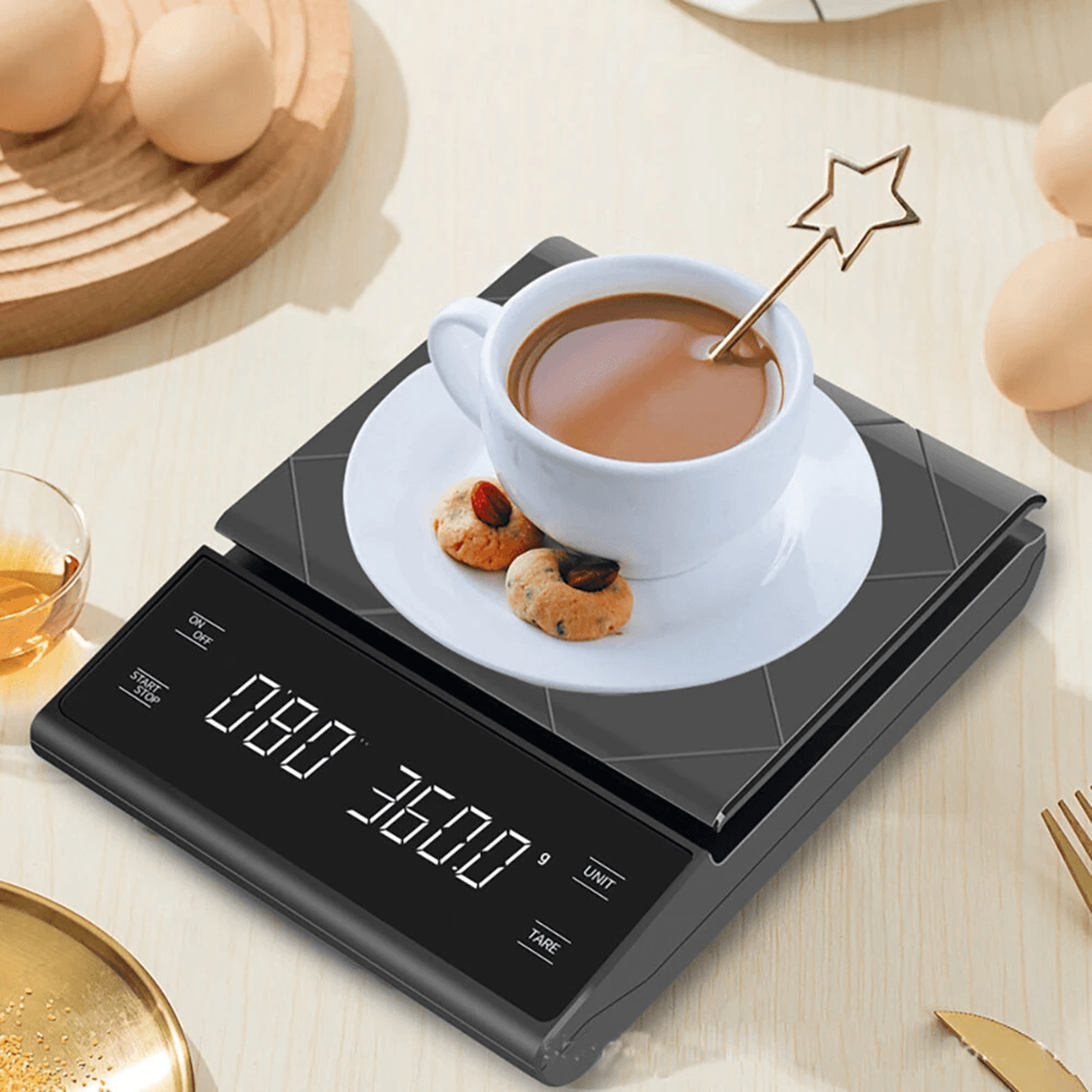 Precision Digital Coffee Scale With Timer And Touch Control 1