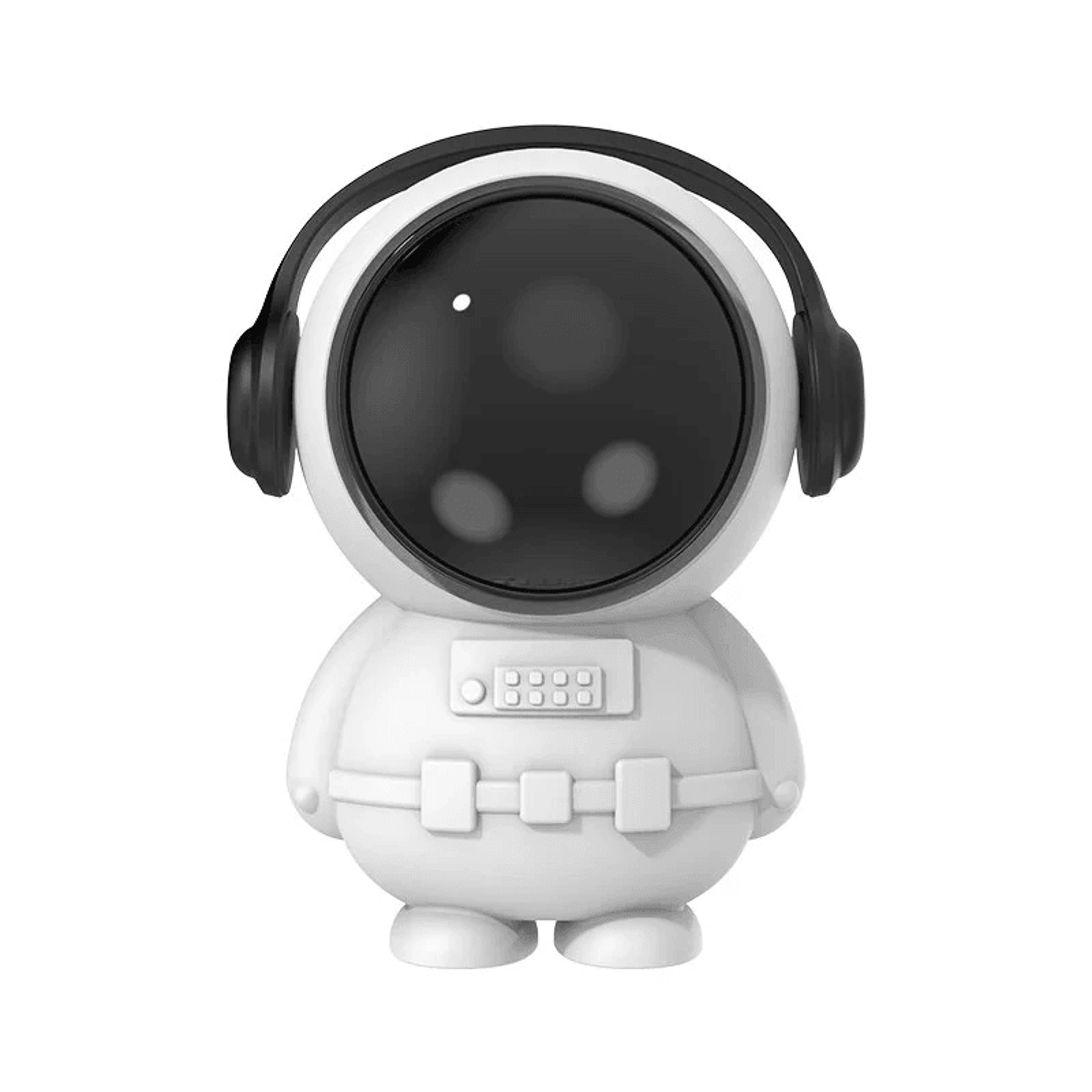 Astronaut Leafless Mini Fan USB Rechargeable Portable Personal Cooling Fan 0