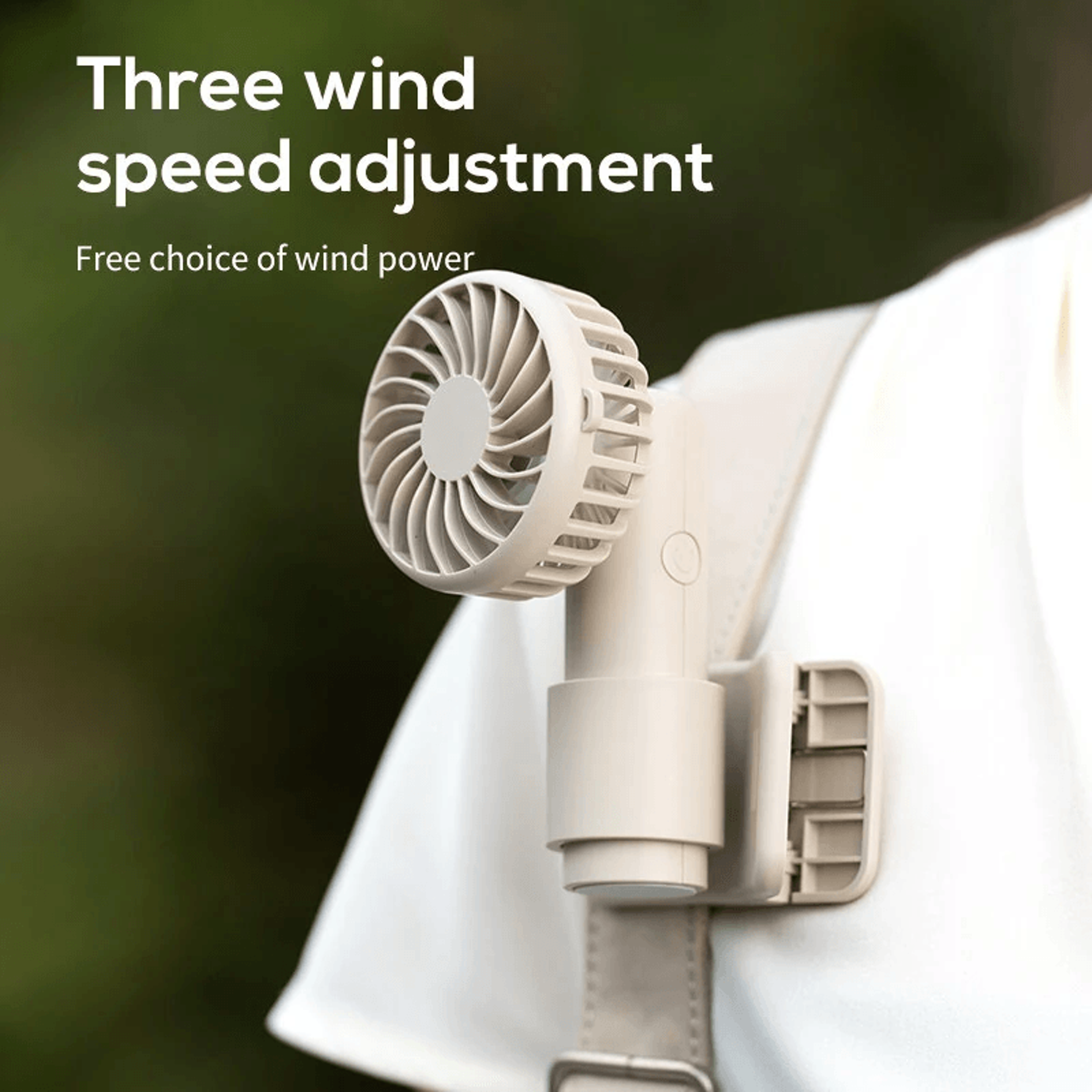Portable Umbrella Clip Fan USB Rechargeable Speed Handheld Desk Fan 5