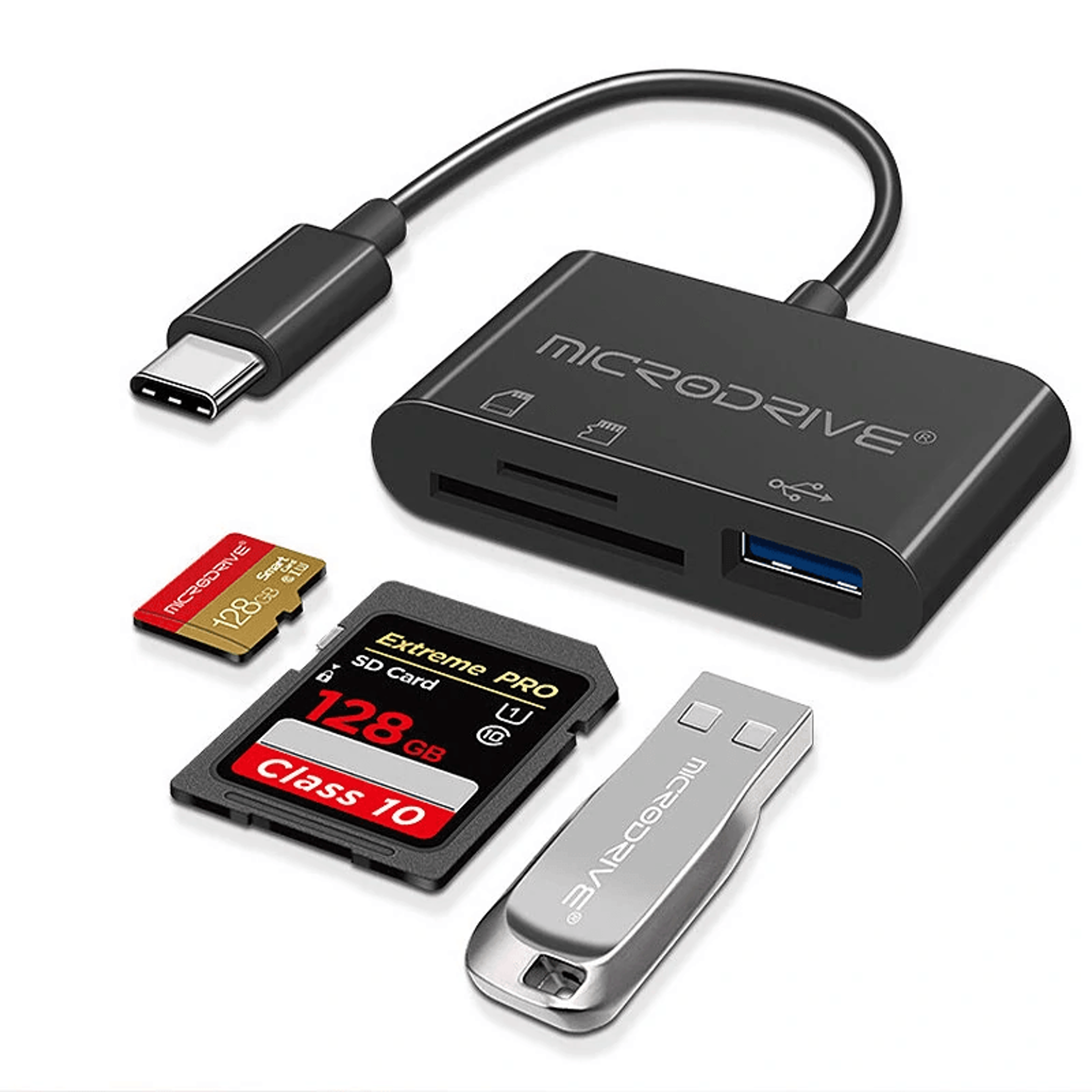 USB Hub With SD And TF Card Reader For Laptop And PC 1