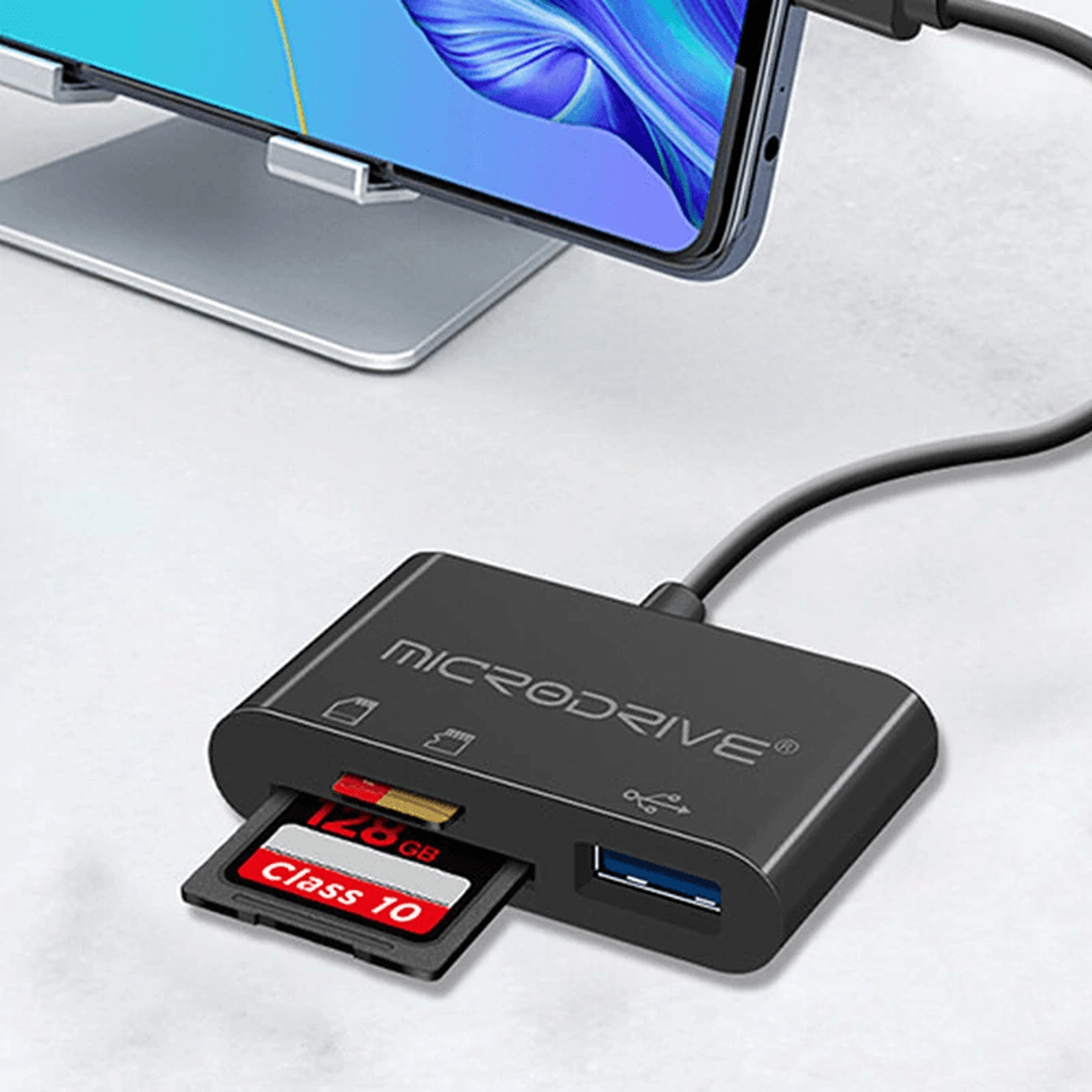 USB Hub With SD And TF Card Reader For Laptop And PC 2