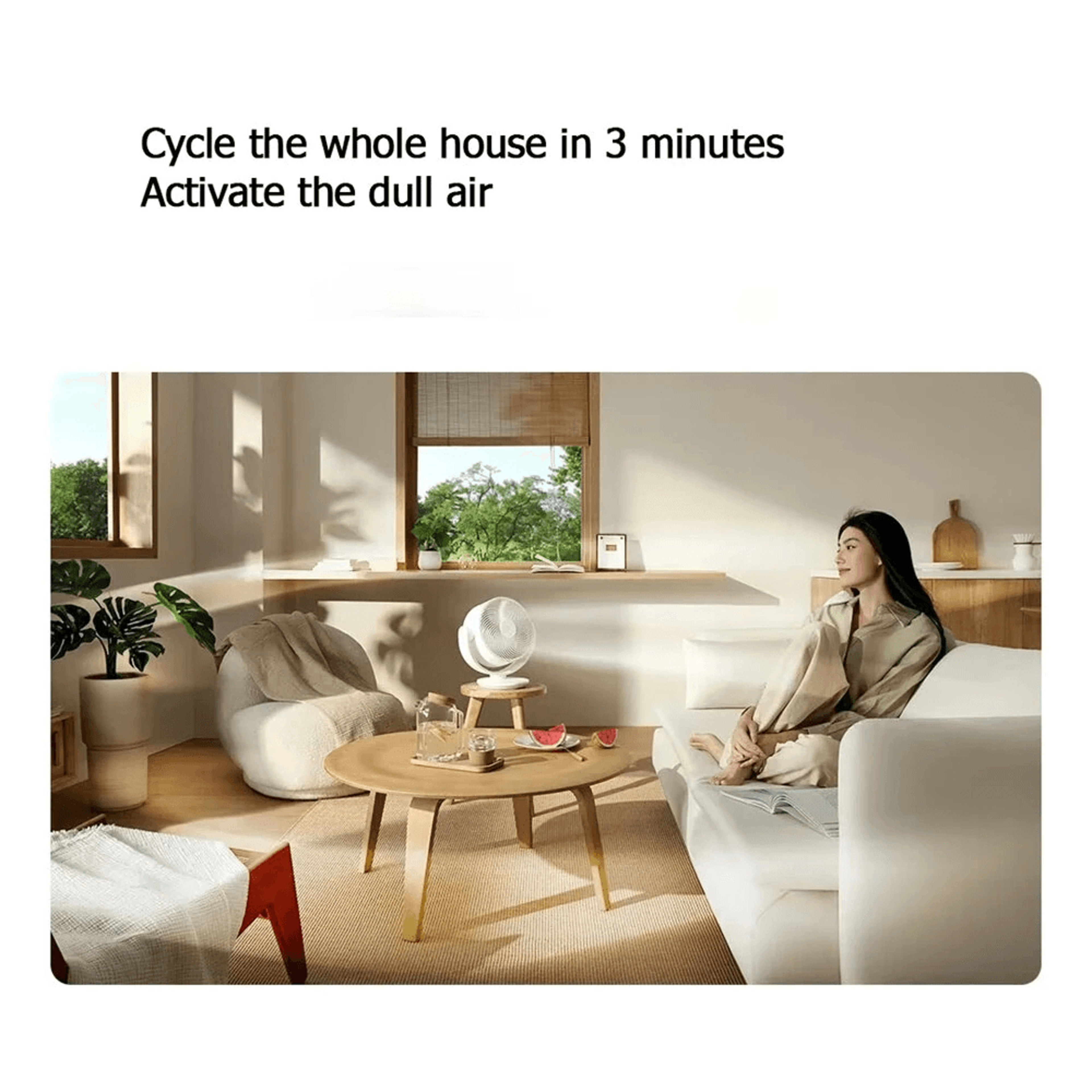 Smart Desktop Air Circulation Fan With Oscillation And App Control 2