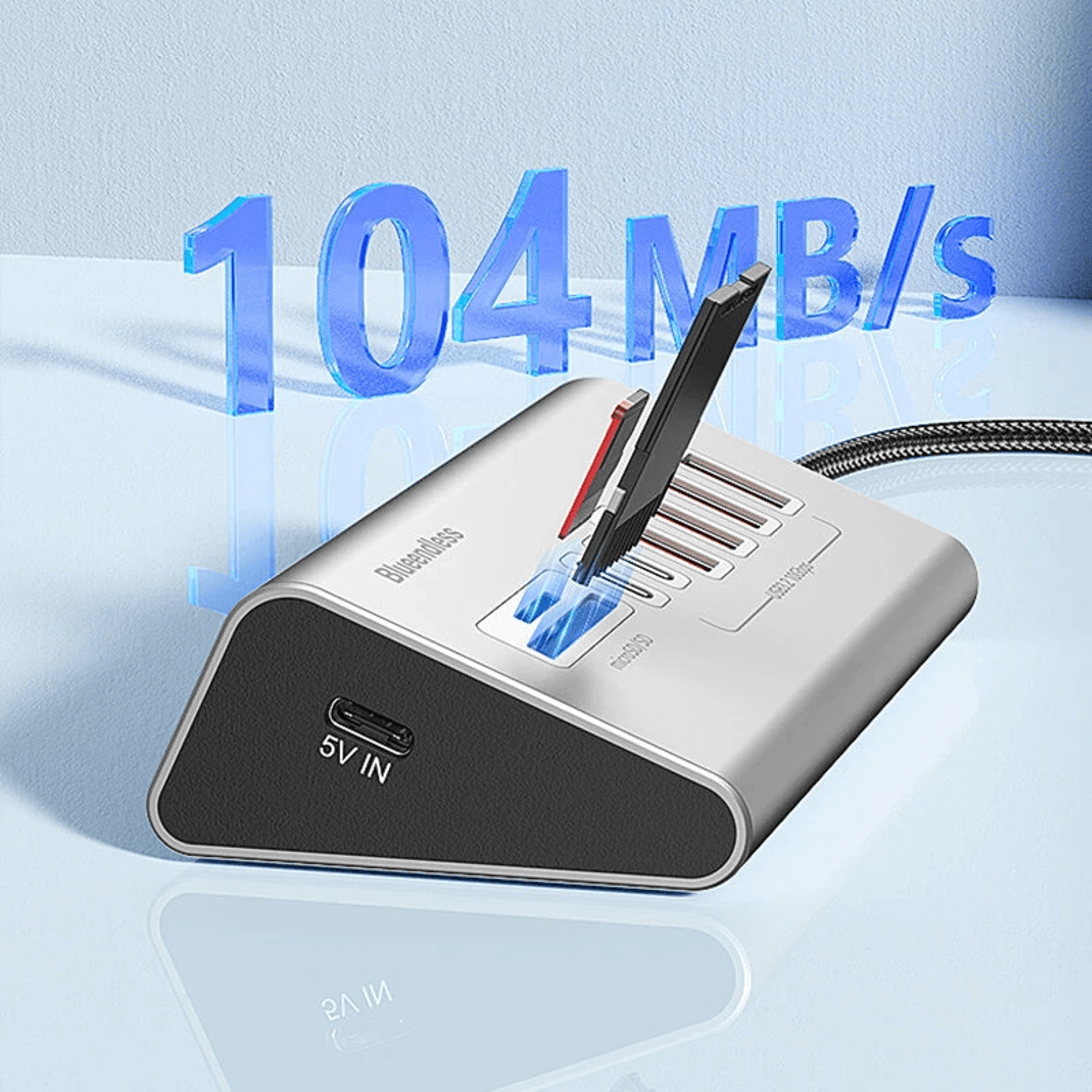 USB C Docking Station With Gbps USB Hub And SD TF Card Reader 5