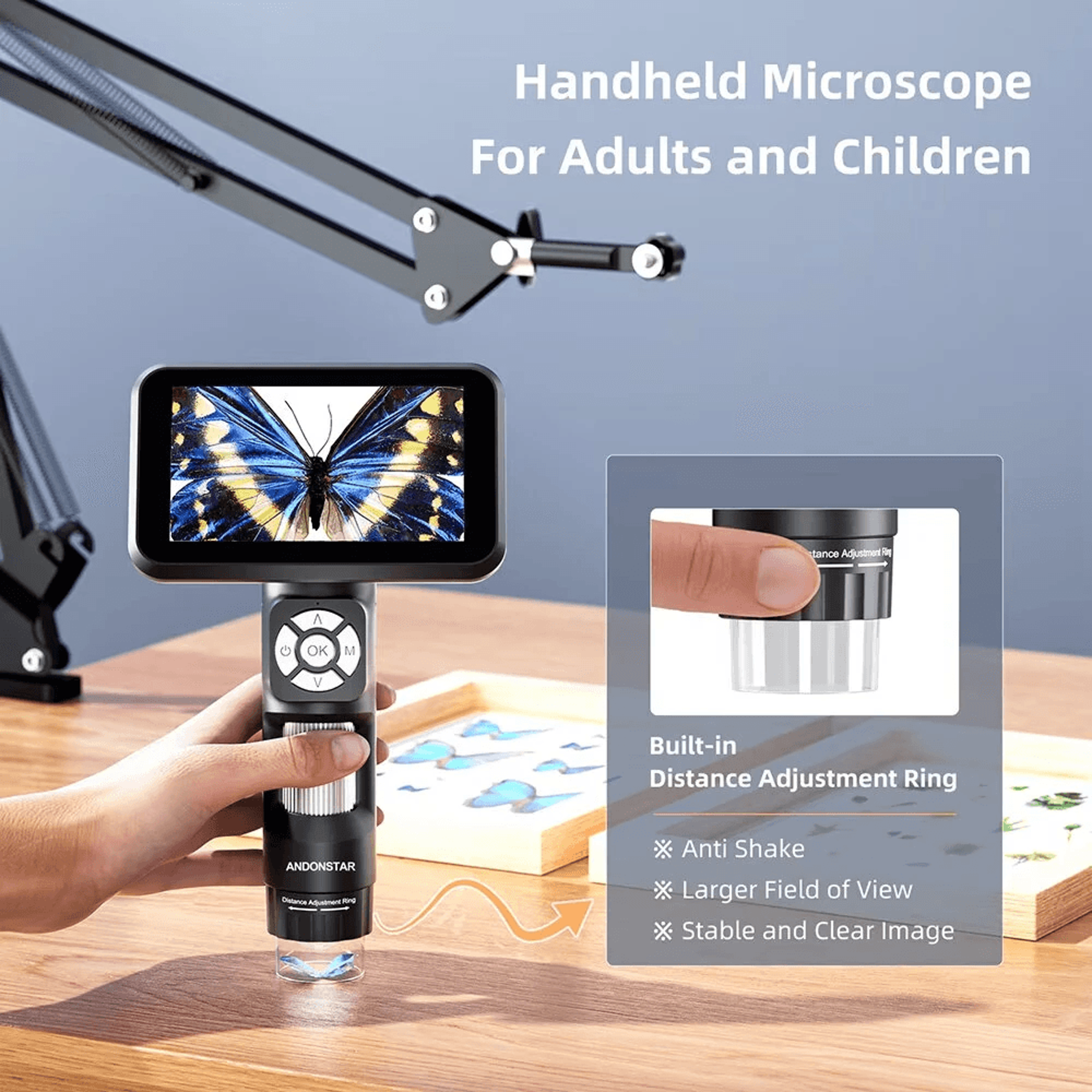 Digital Microscope With Magnification Flexible Arm And USB Output 2