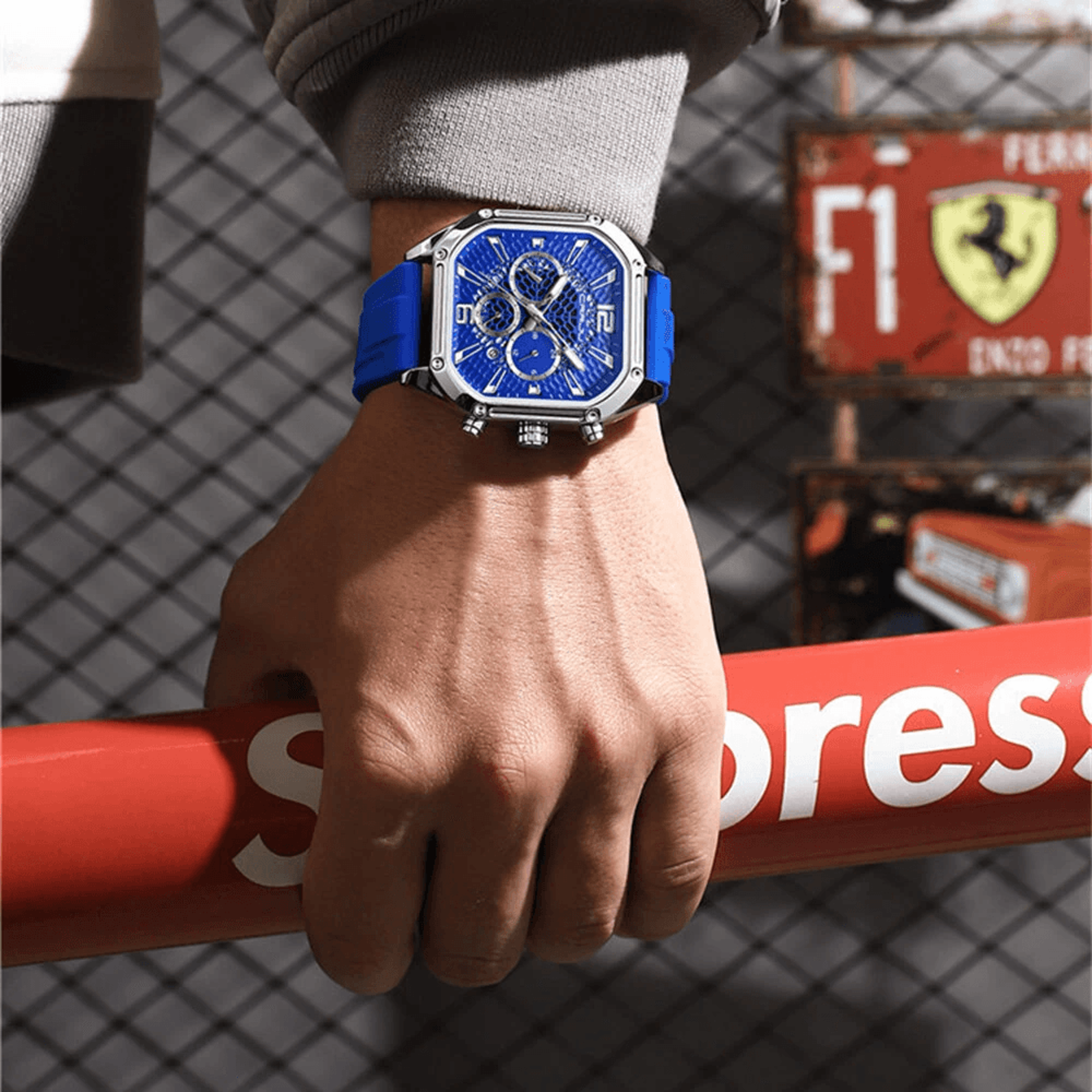 Mens Waterproof Quartz Watch With Silicone Strap Automatic Date And Business Casual Style 2