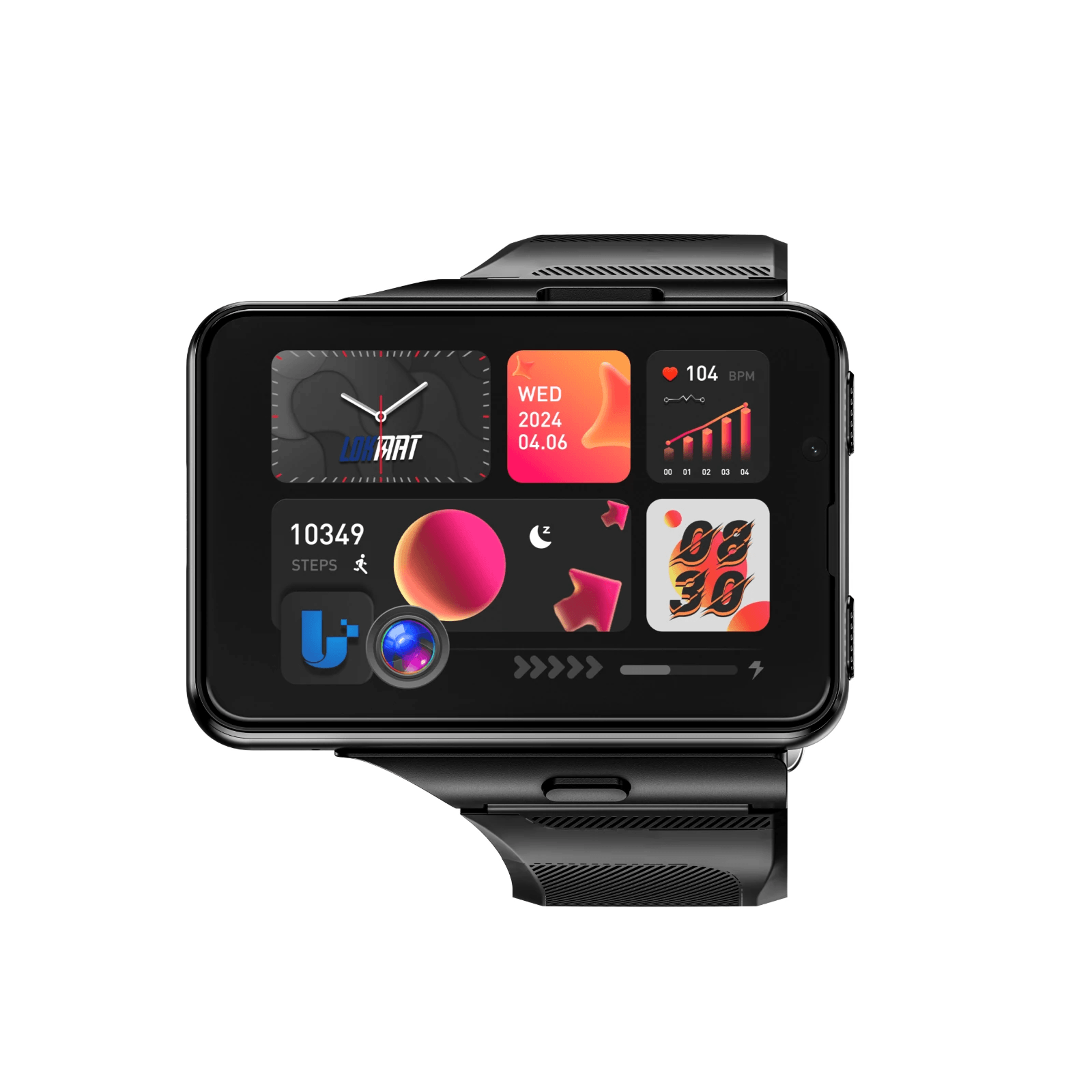 Detachable Android Smartwatch With GPS Dual Camera Heart Rate Monitor And Large HD Display 2
