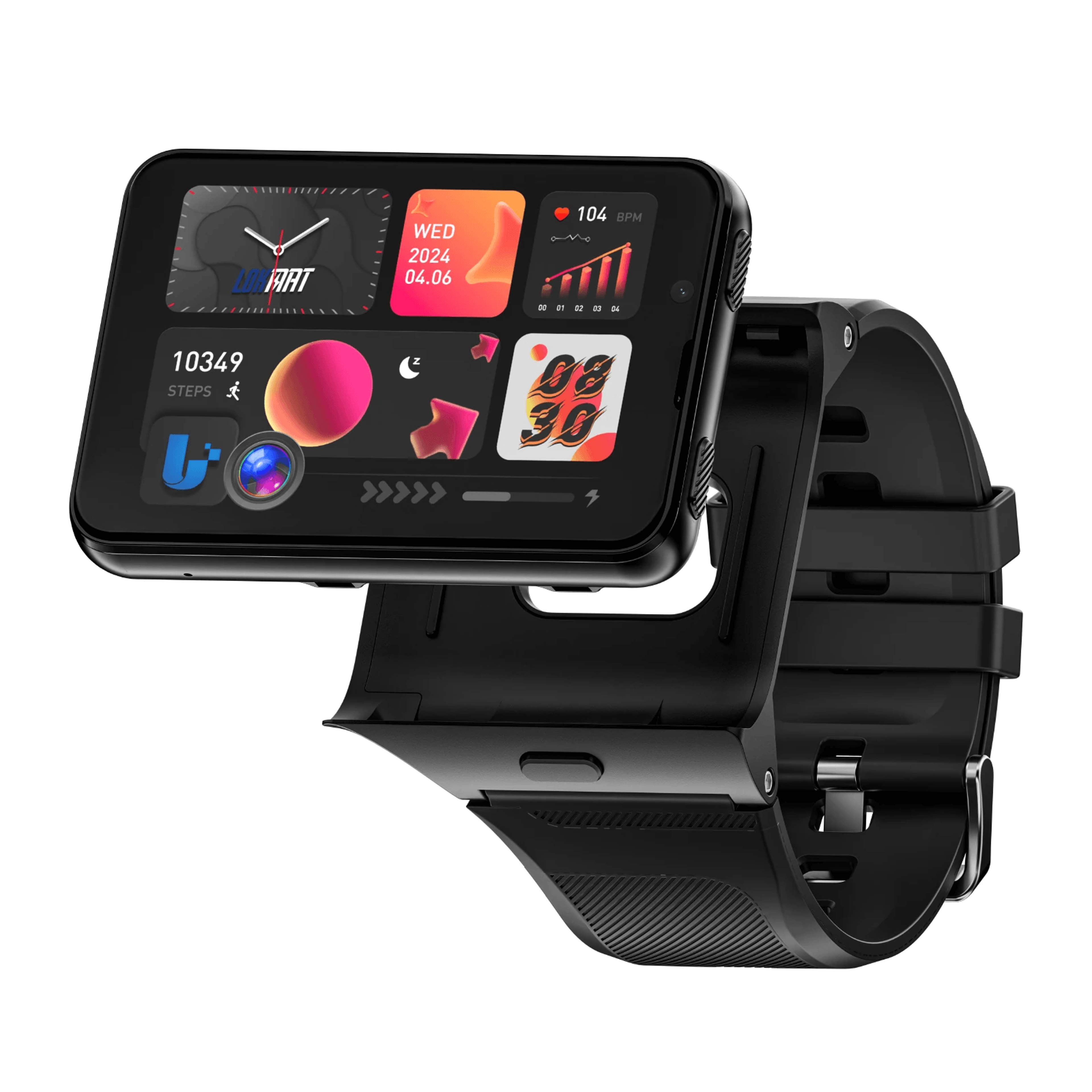 Detachable Android Smartwatch With GPS Dual Camera Heart Rate Monitor And Large HD Display 0