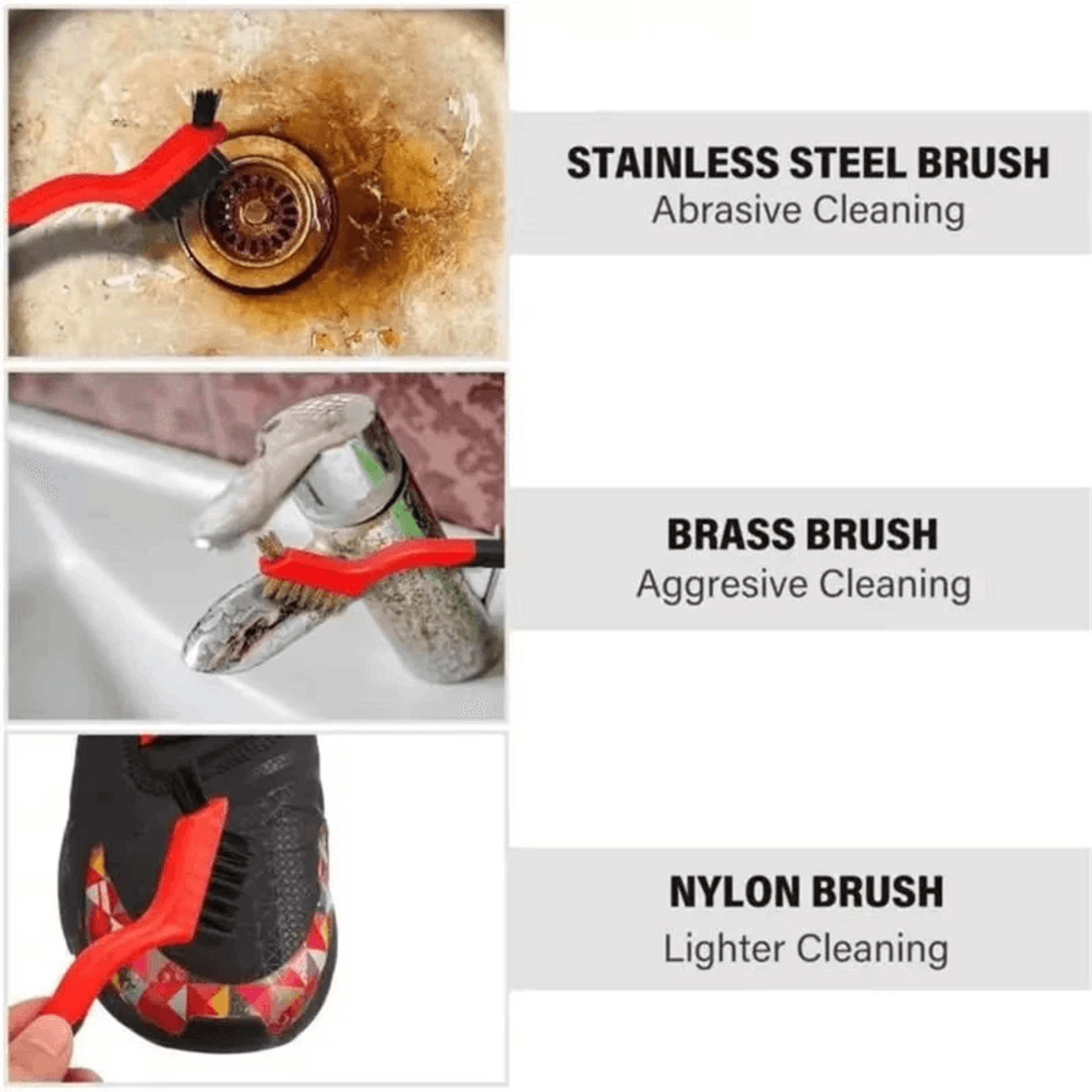 Wire Brush Set For Rust Removal Metal Cleaning And Polishing 4