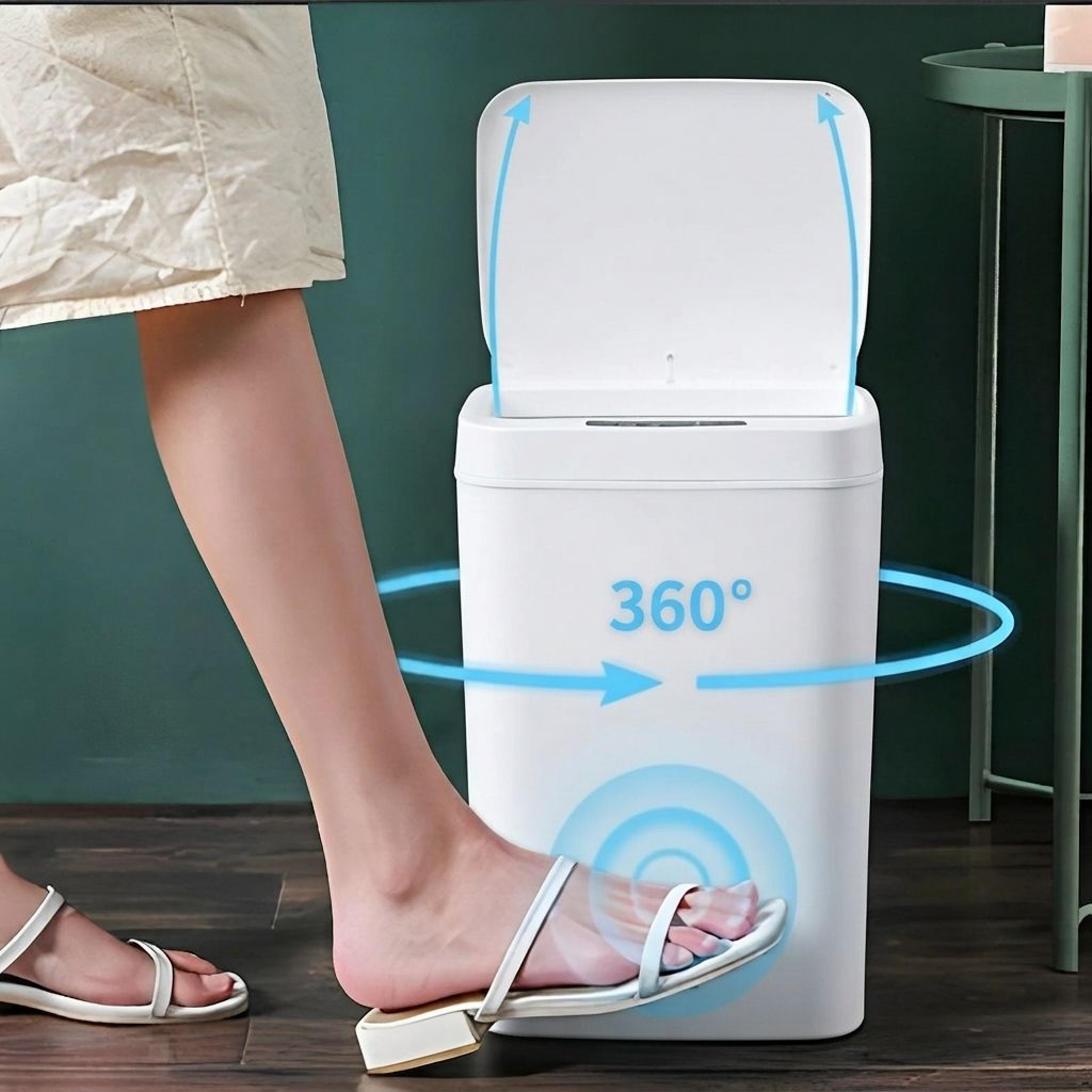 Touchless Trash Can With Motion Sensor And Rechargeable Battery 1