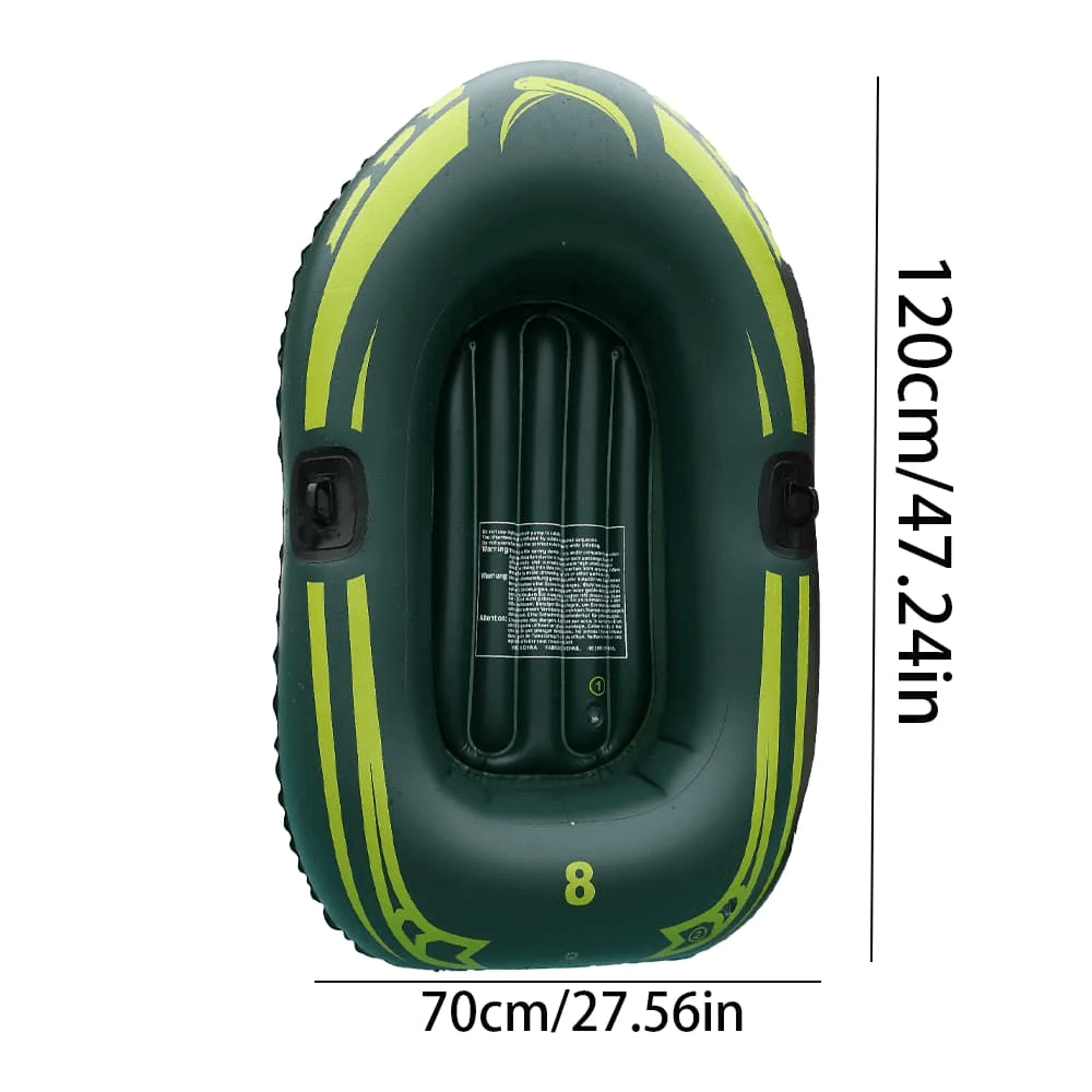 Single Person Inflatable Boat Pool Float With Paddles And Pump 8