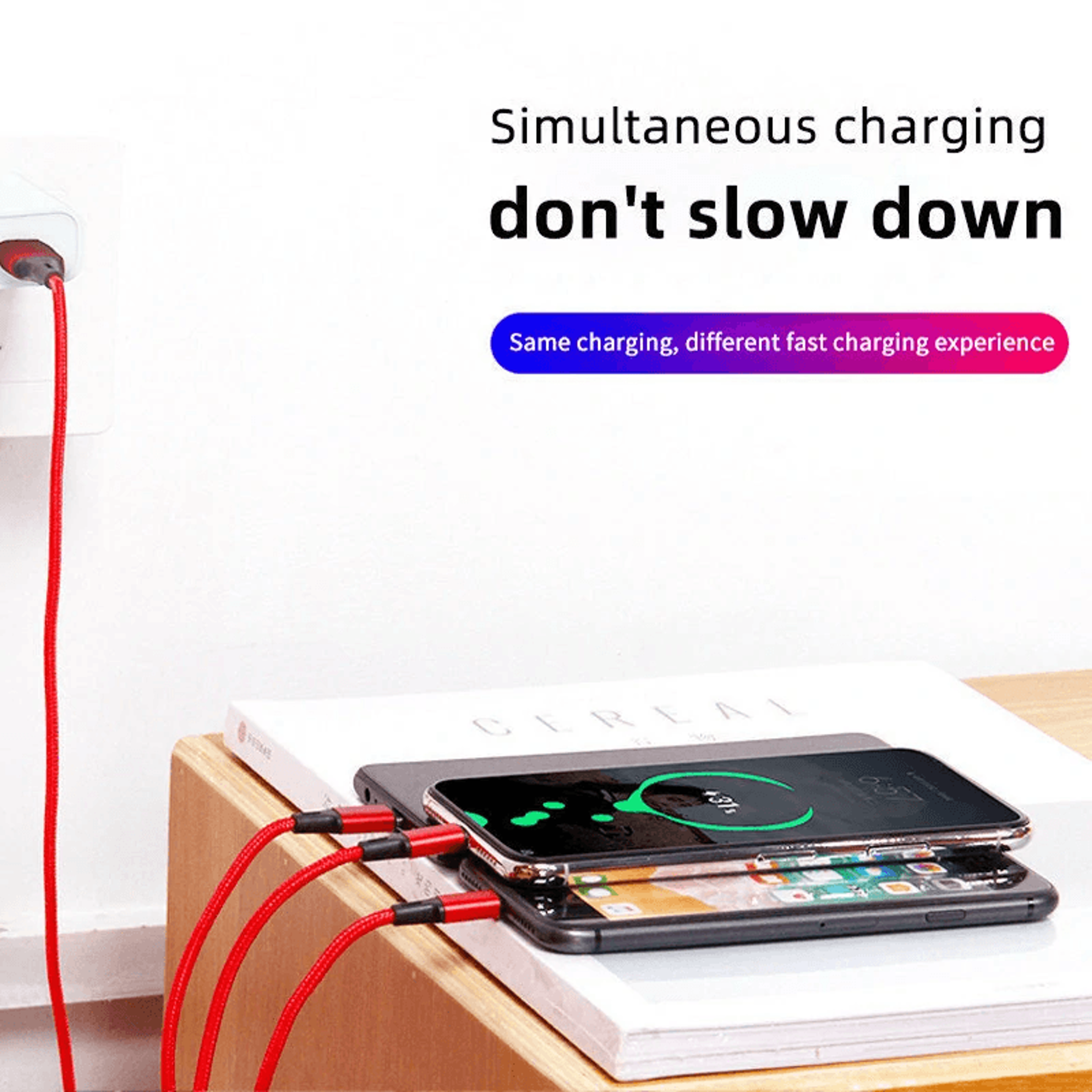 Fast Charging Cable With USB A Connector And Durable Nylon Braided Design 4