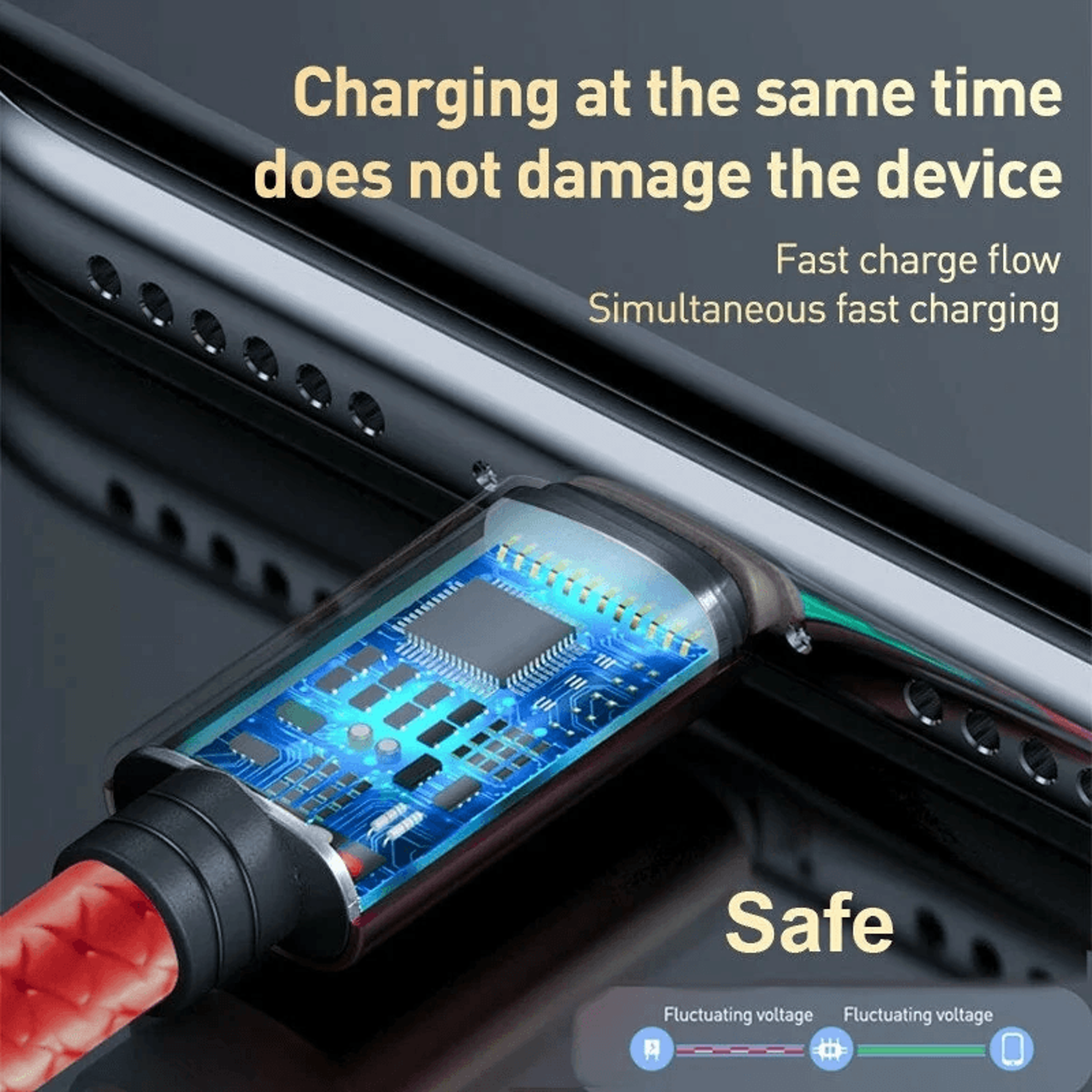 Fast Charging Cable With USB A Connector And Durable Nylon Braided Design 3