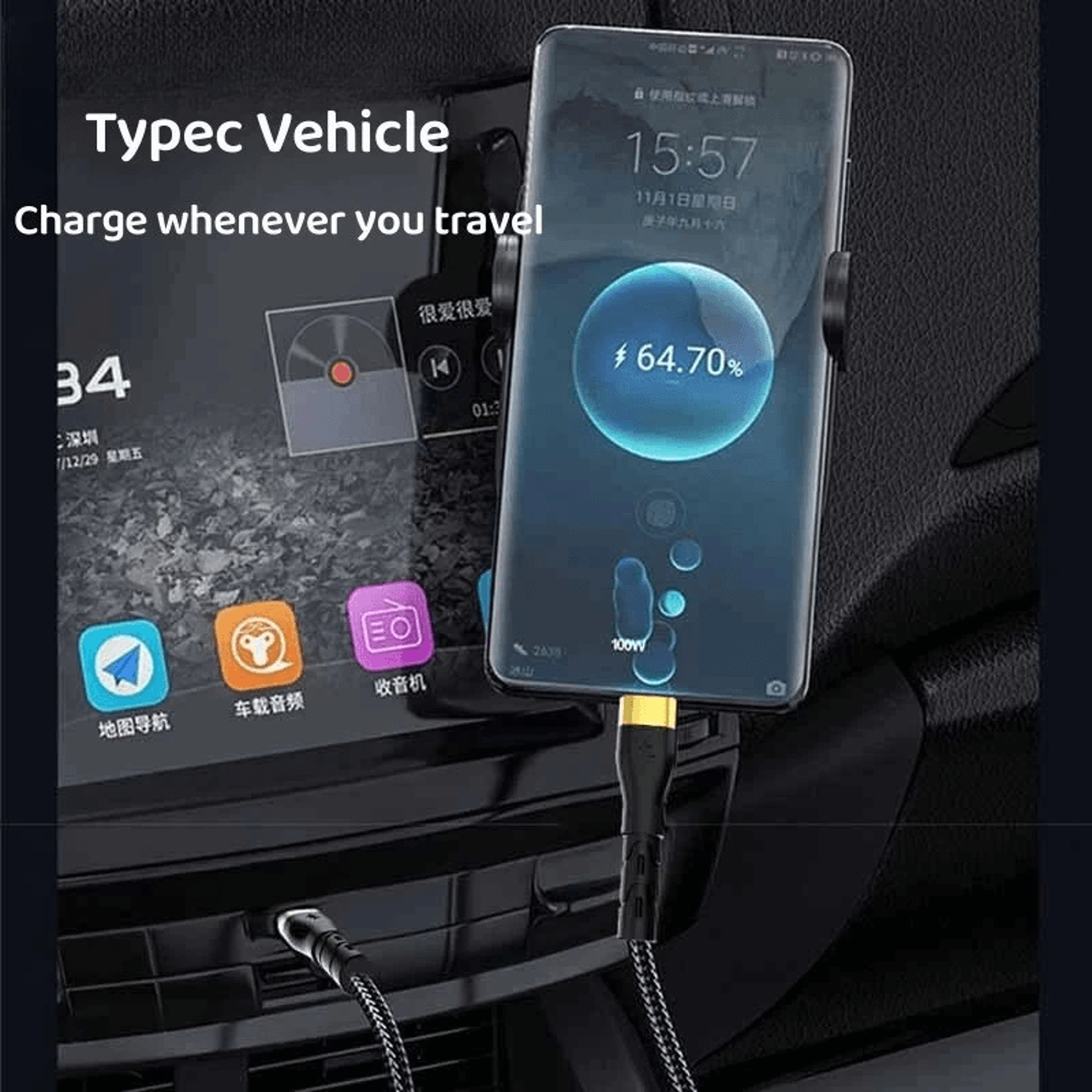 USB C To USB C Fast Charging Data Cable With Copper Core 5