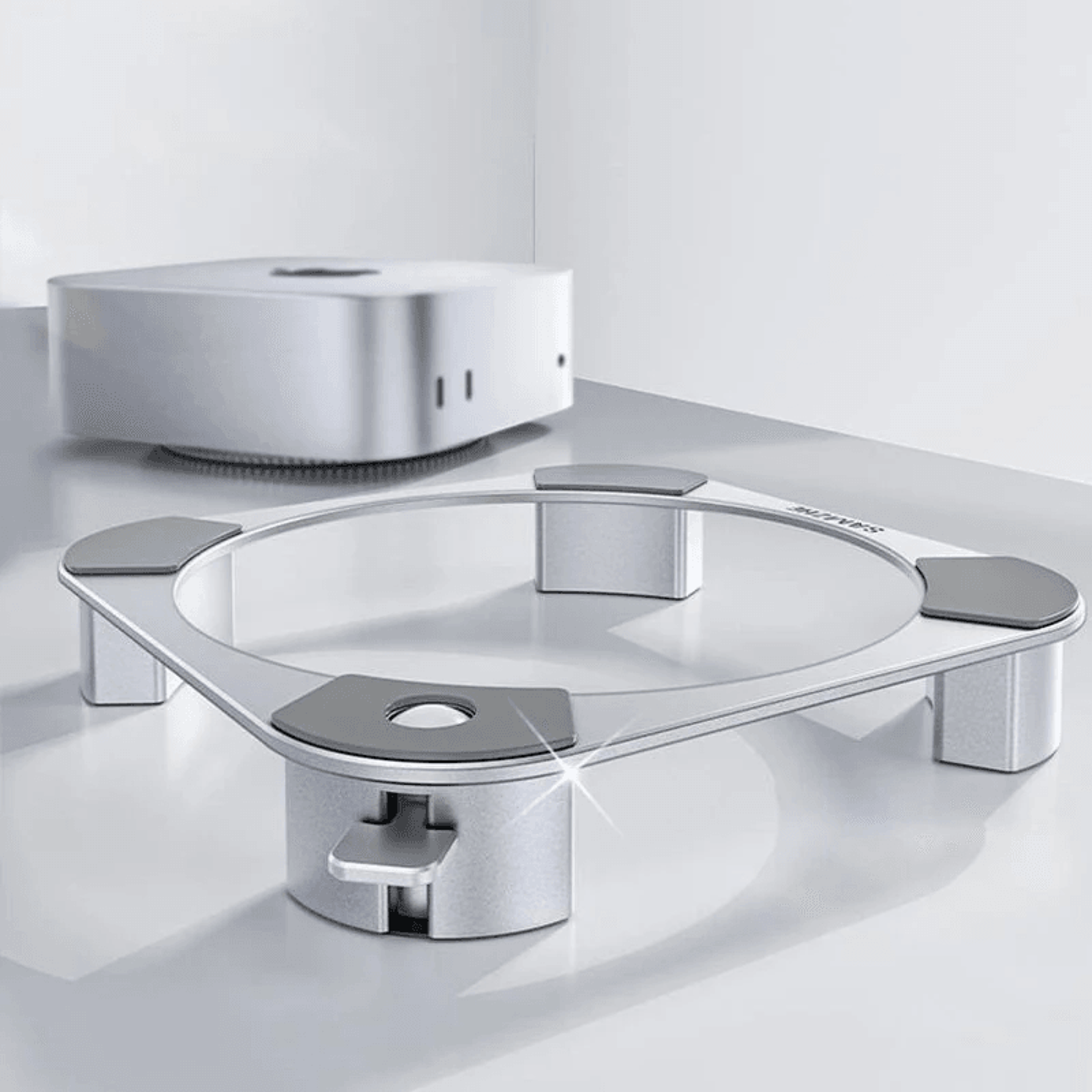Mac Mini Aluminum Cooling Stand Desktop Riser Holder 3