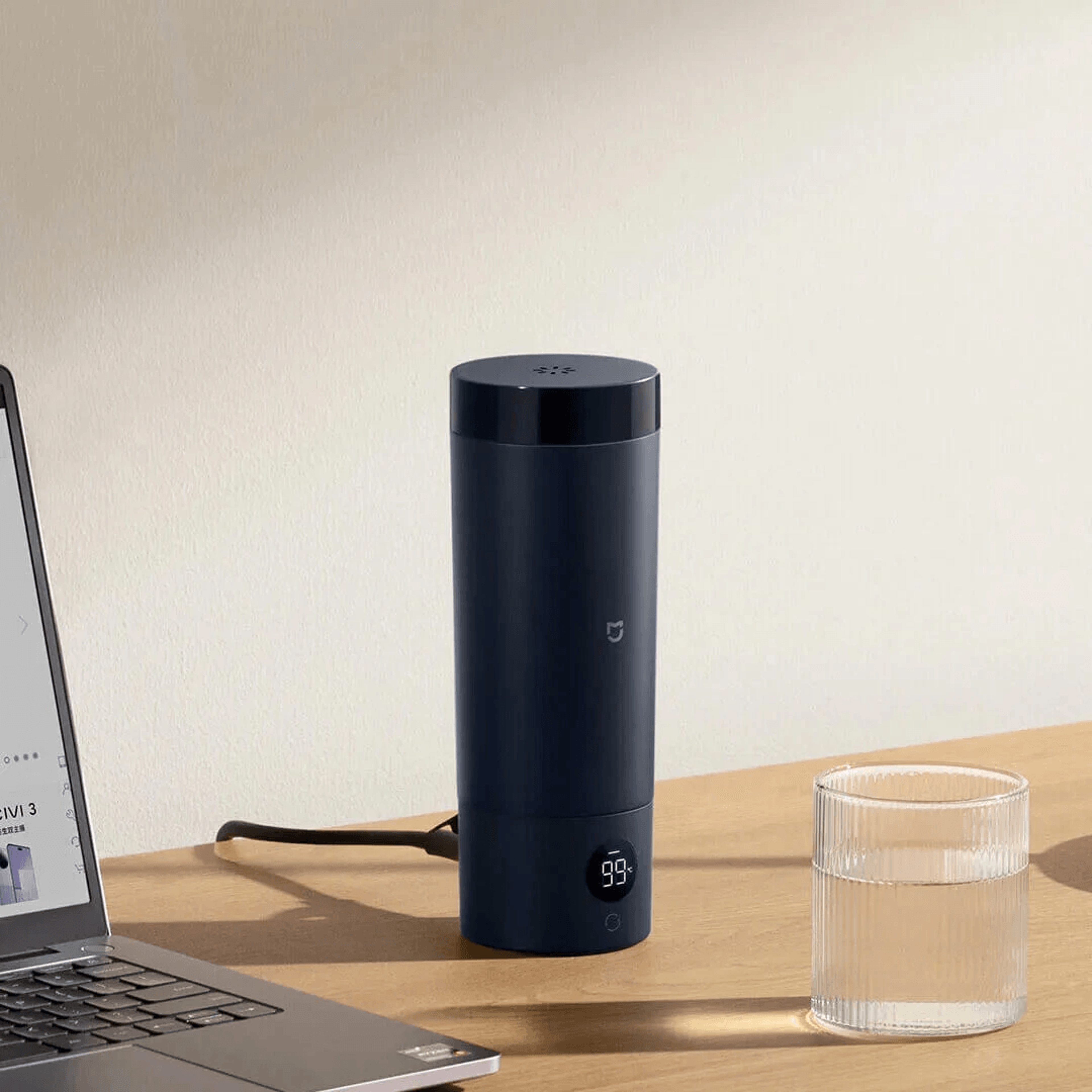 Portable Electric Heating Cup With Temperature Control And Stainless Steel Liner 2