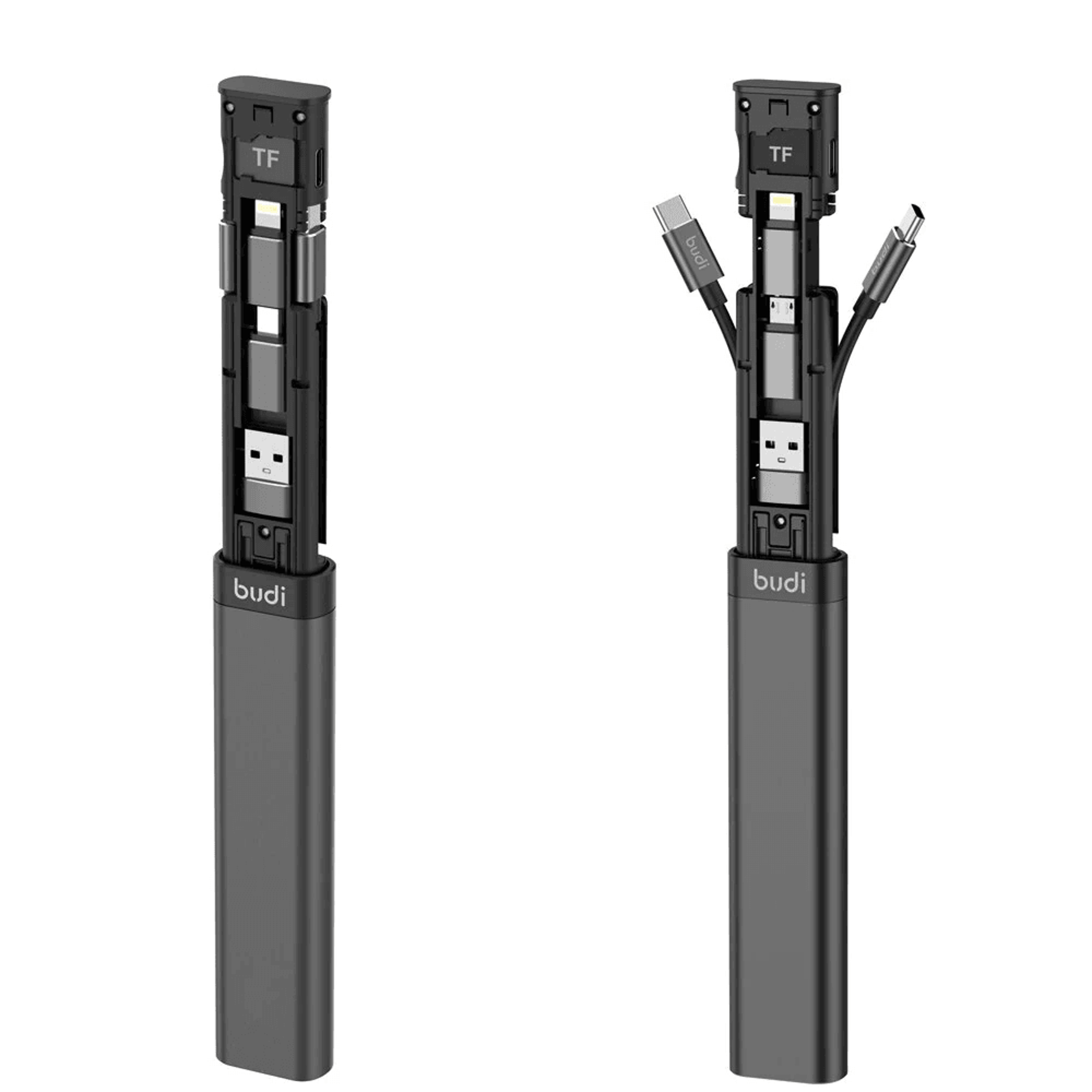 Multifunctional Cable Adapter Kit With TF Card Reader And SIM Storage 7
