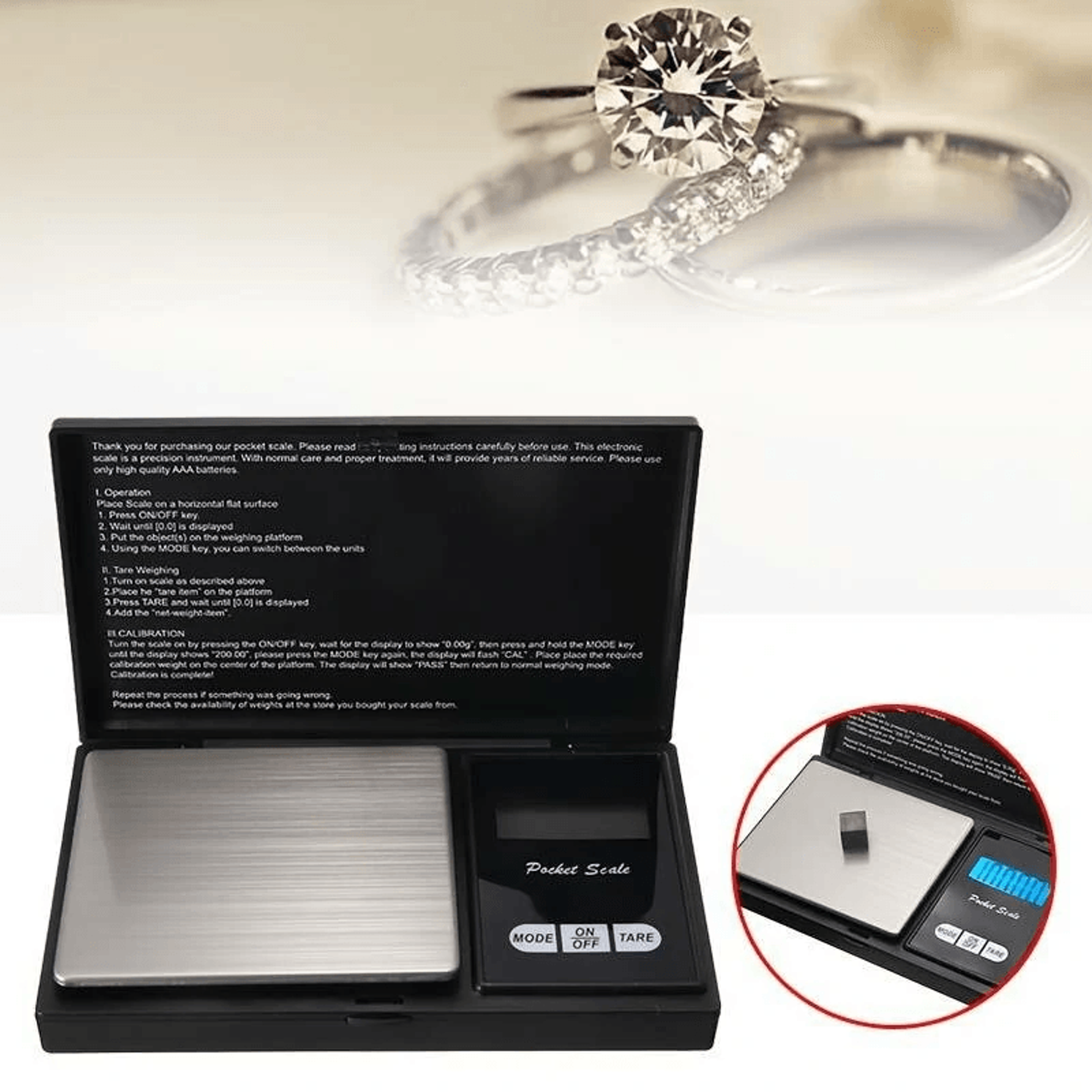 Mini Digital Pocket Scale For Jewelry Gold Coins And Small Items 2
