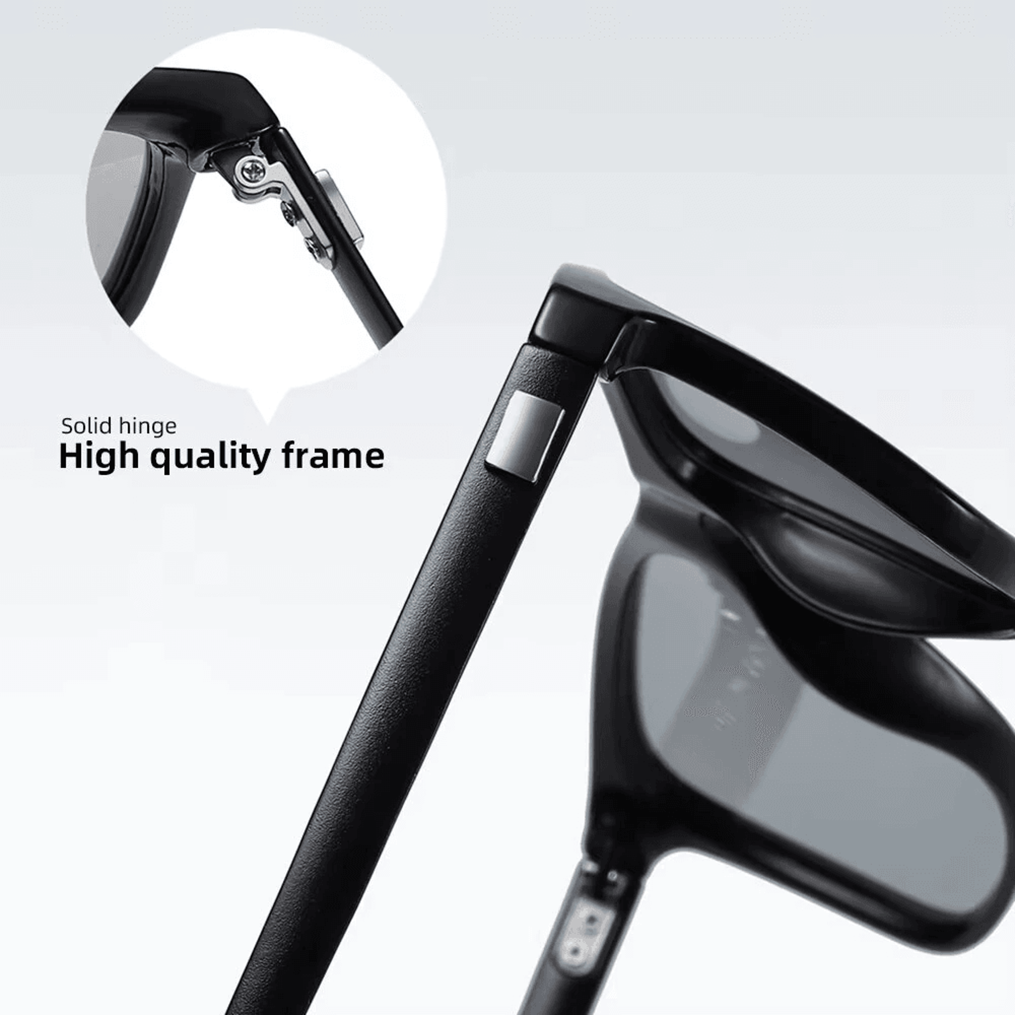 Mens Photochromic Sunglasses Polarized Square Cycling Glasses 4