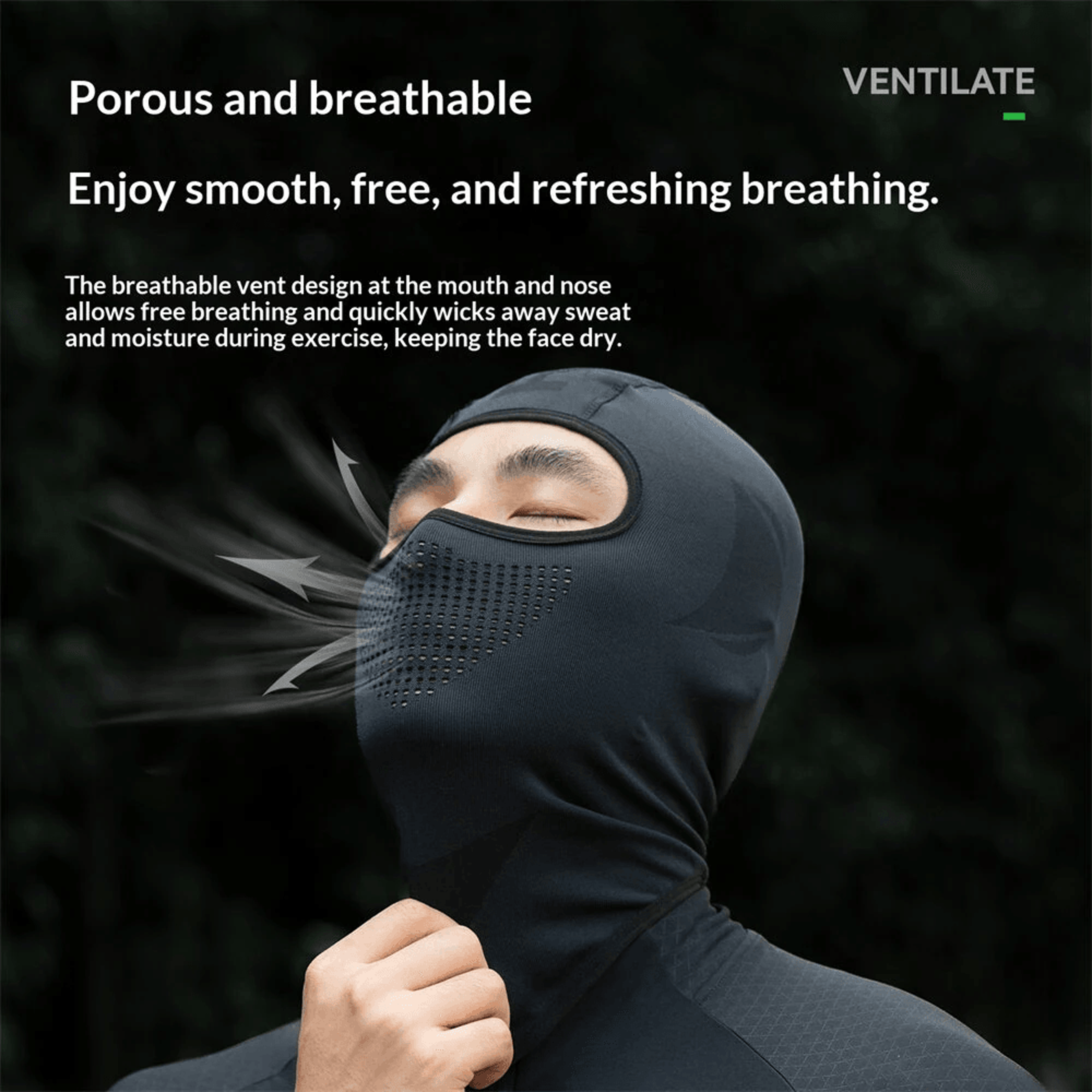 Breathable Cycling Balaclava Windproof Full Face Motorcycle Mask 2