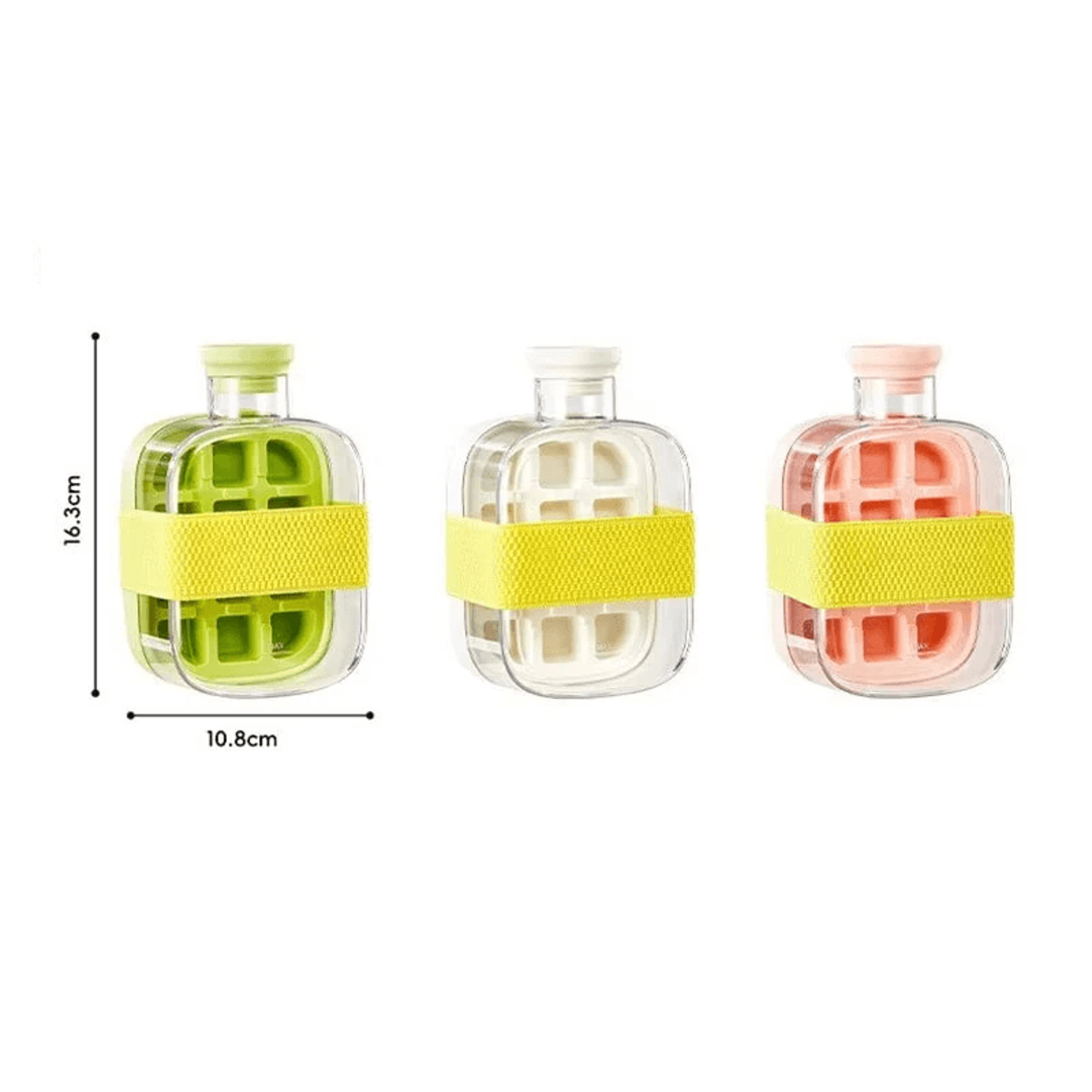 One Click Ice Cube Bottle With Silicone Mold And Straw 7