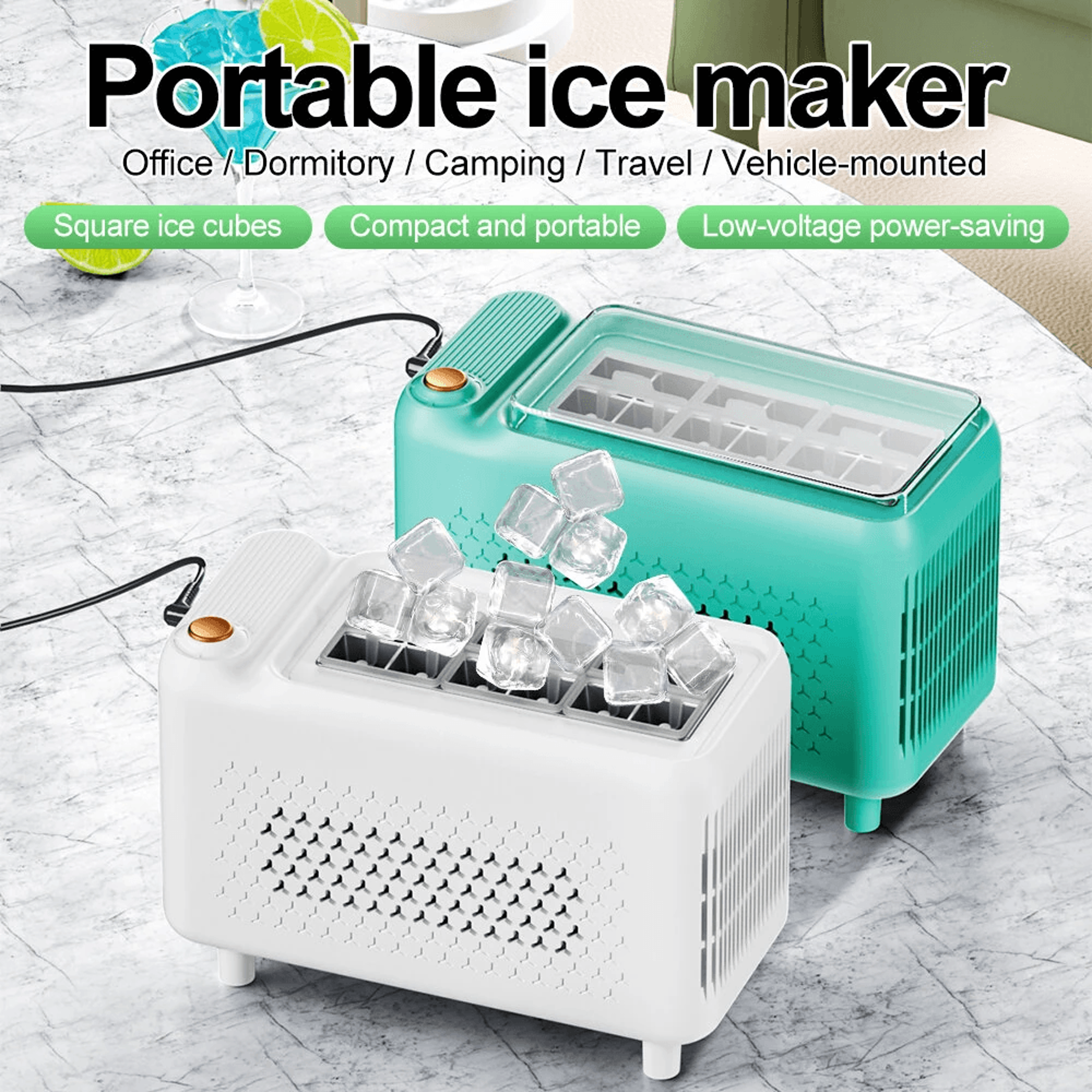 Portable Mini Ice Maker For Fast Countertop Ice Making 1