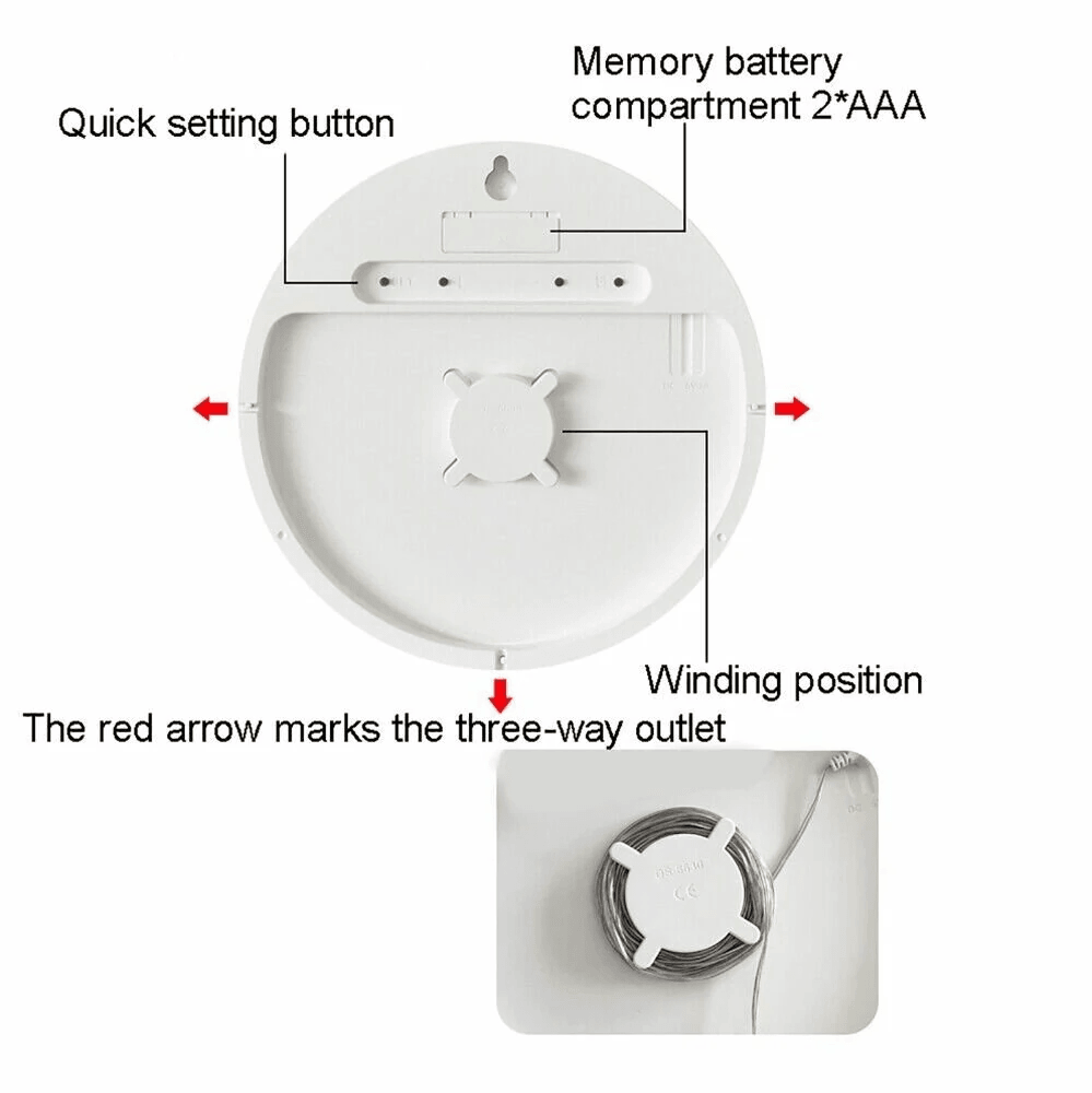 Digital Wall Clock With Remote Dual Alarm Temperature Humidity And Countdown Timer 3