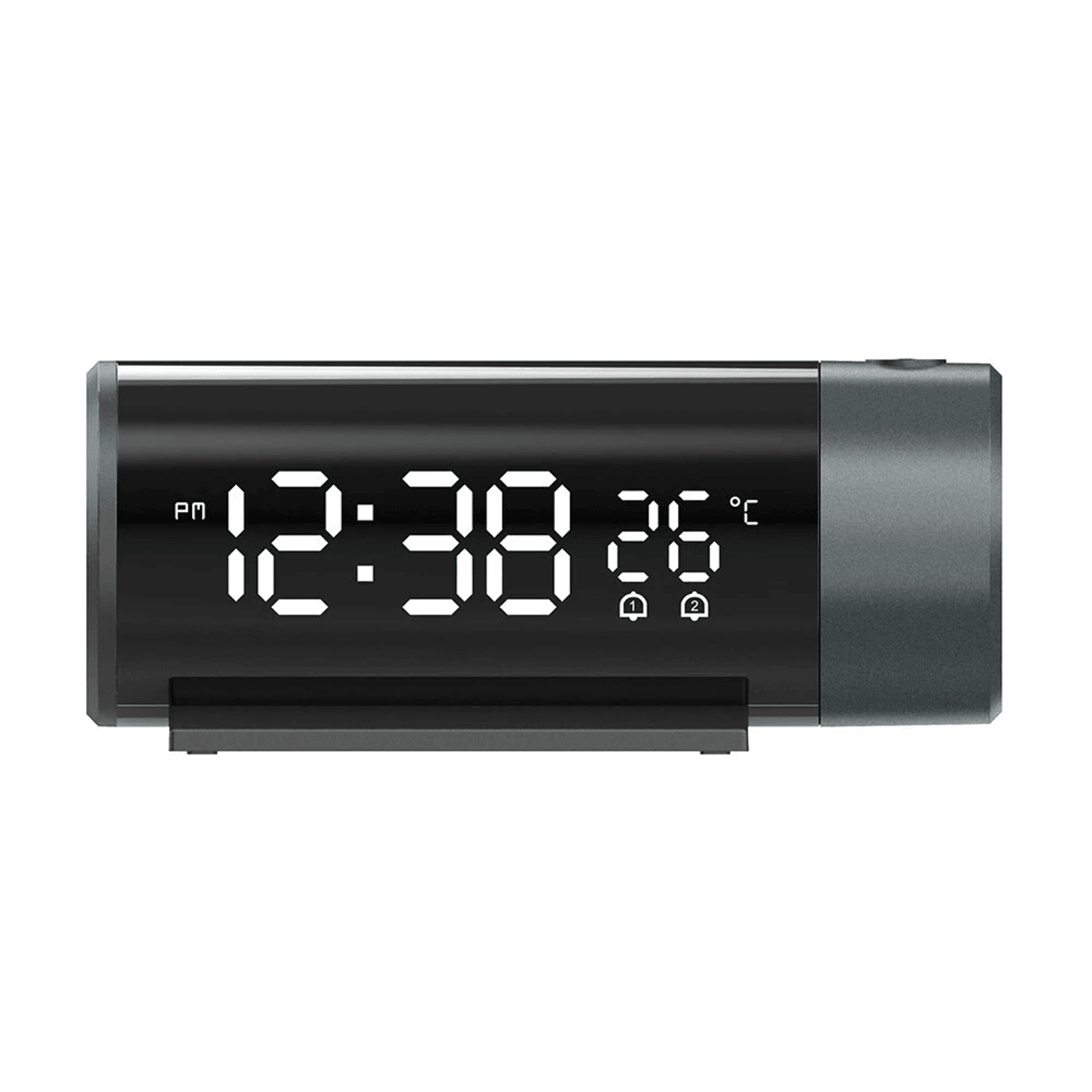 LED Digital Projection Alarm Clock With Ceiling Time Display Temperature And Snooze 1
