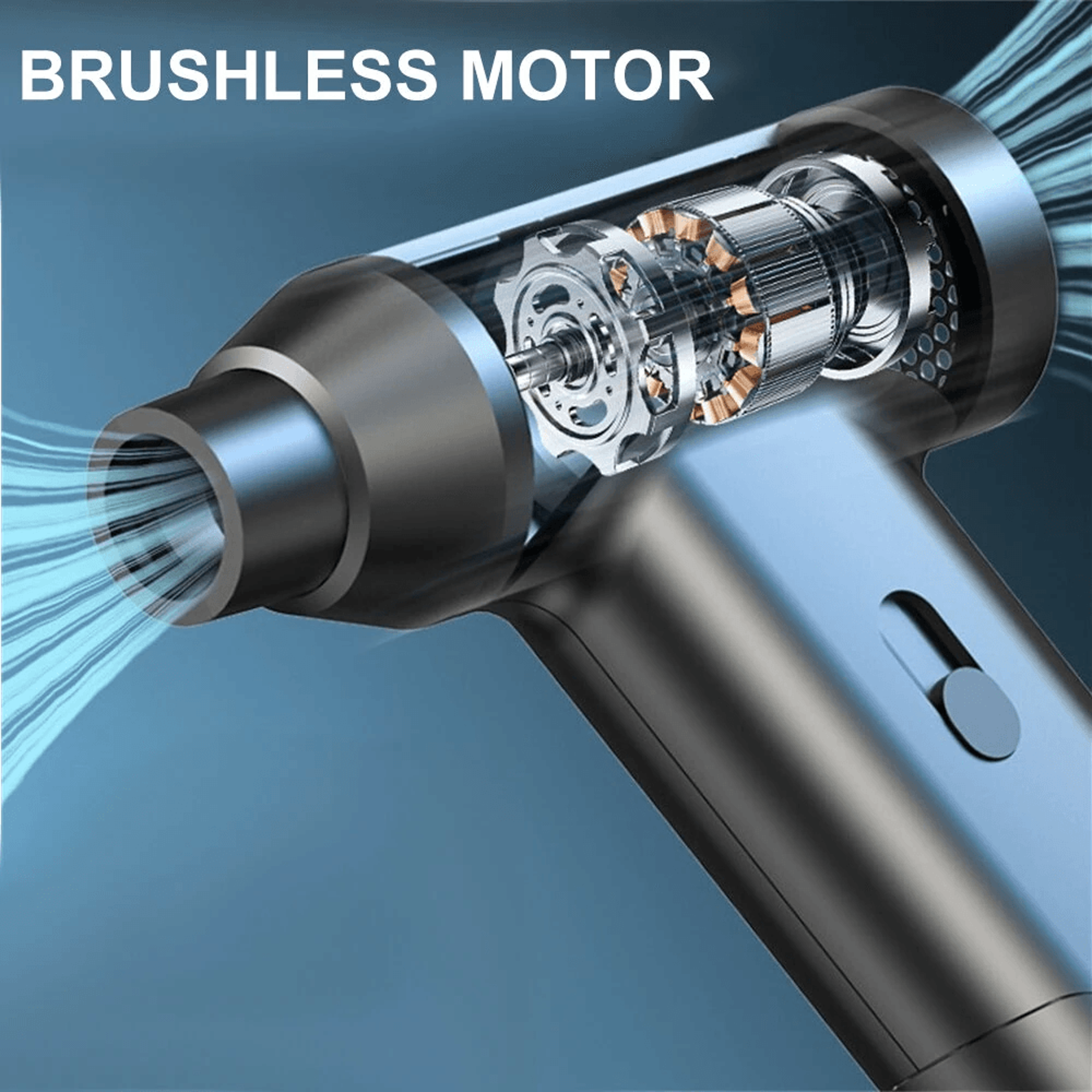Rechargeable Electric Air Duster With Brushless Motor And Stepless Speed Control 1