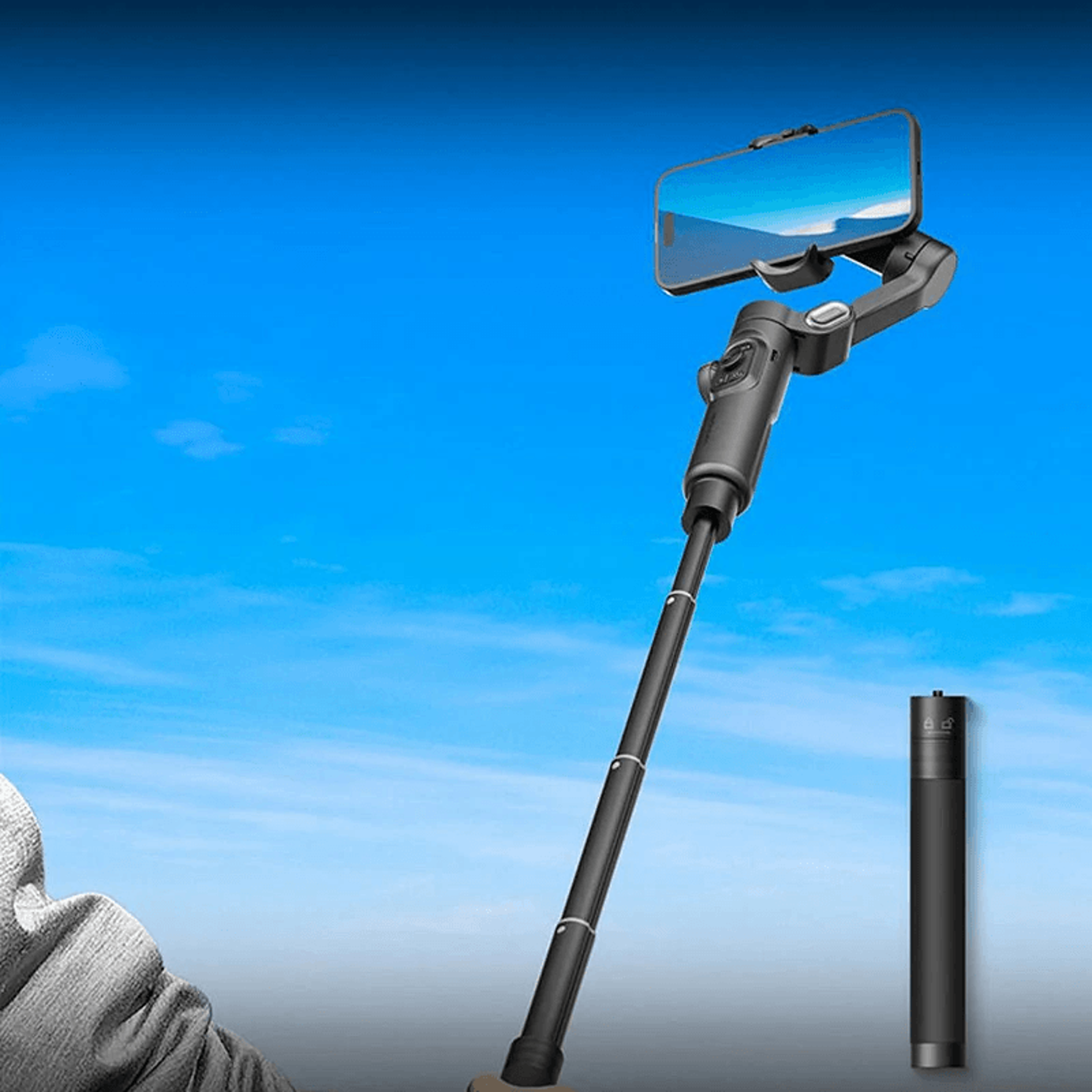AI Face Tracking Axis Smartphone Gimbal Stabilizer For Vlogging 6