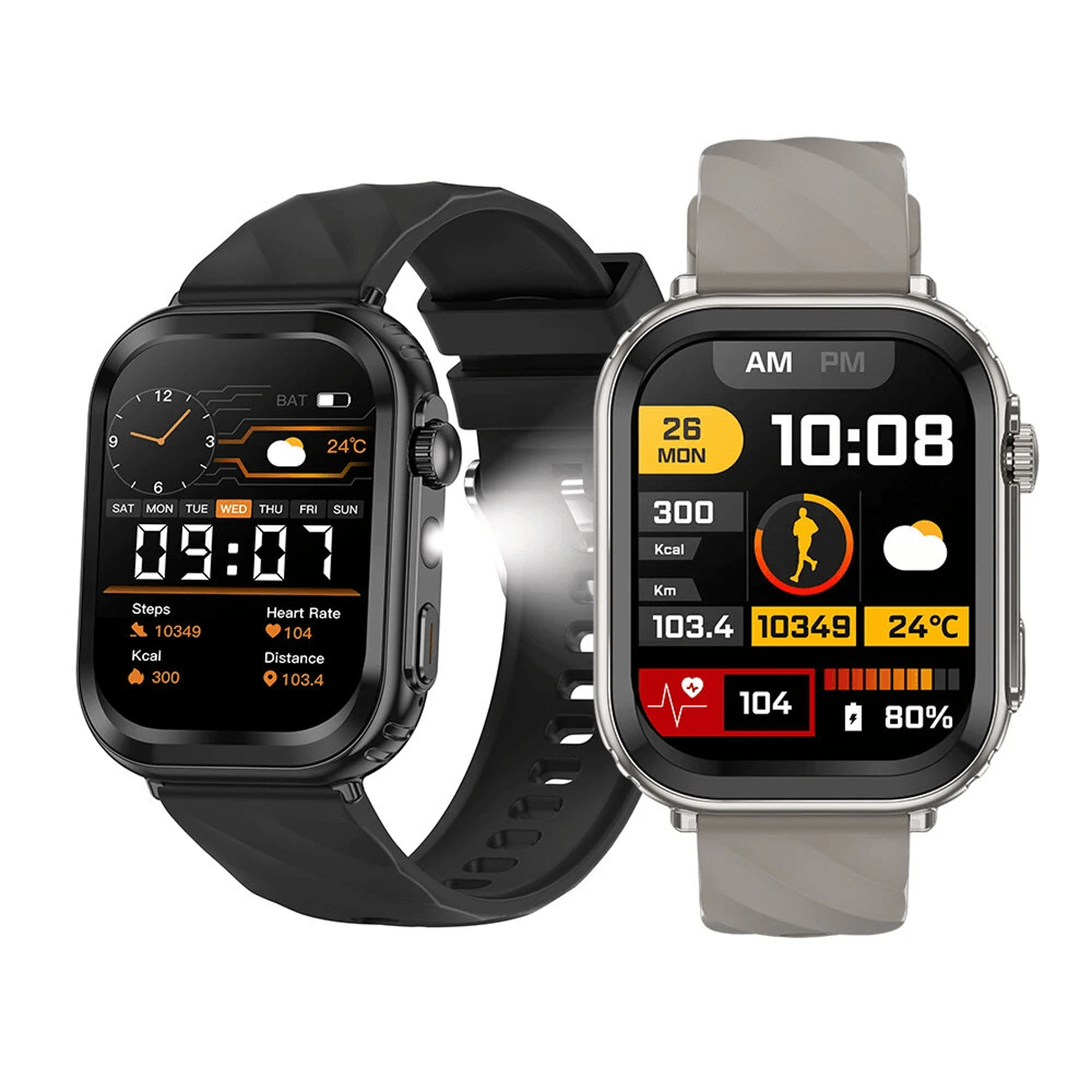 HD Screen Smart Watch With Display Battery Bluetooth Calling And Health Monitoring 1