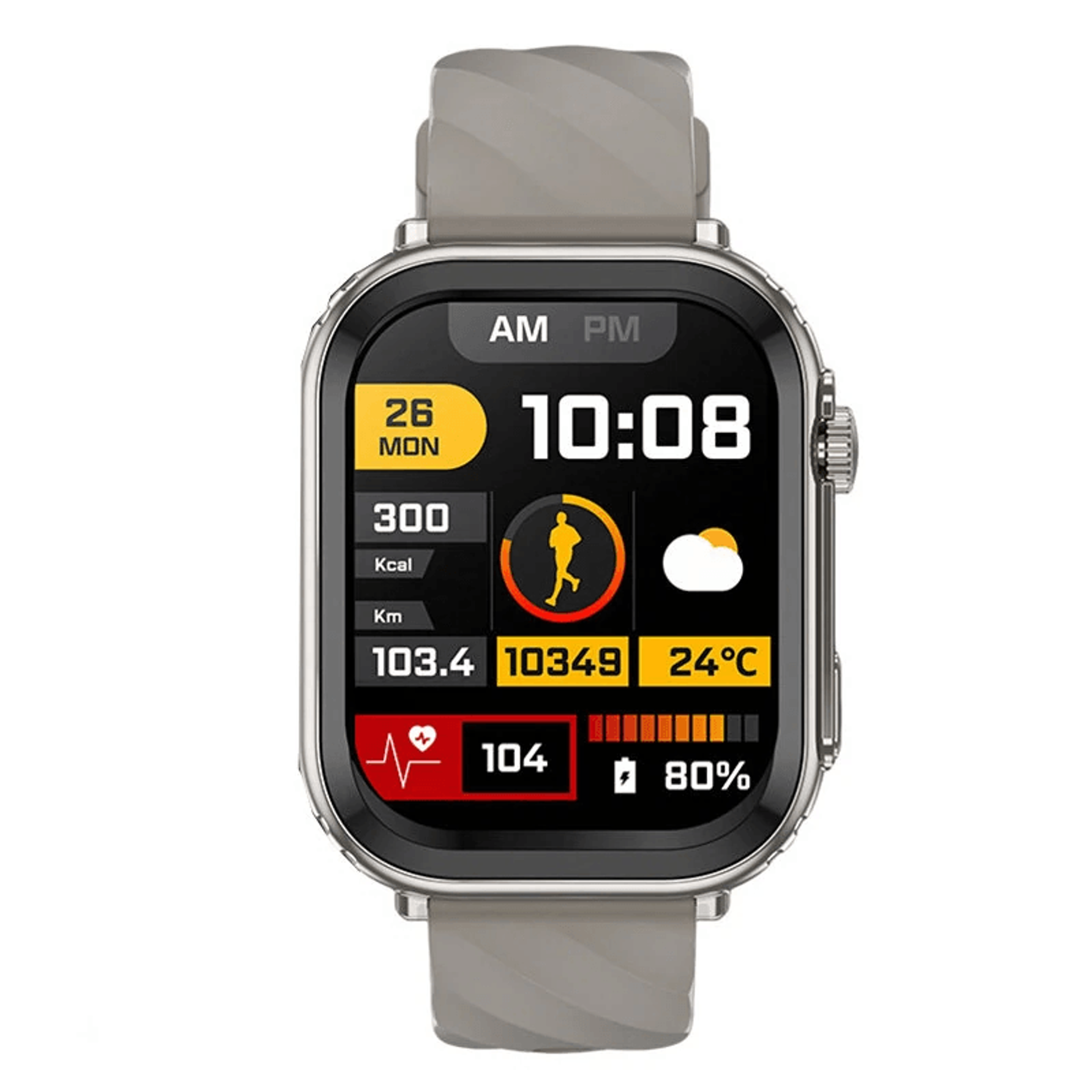 HD Screen Smart Watch With Display Battery Bluetooth Calling And Health Monitoring 5