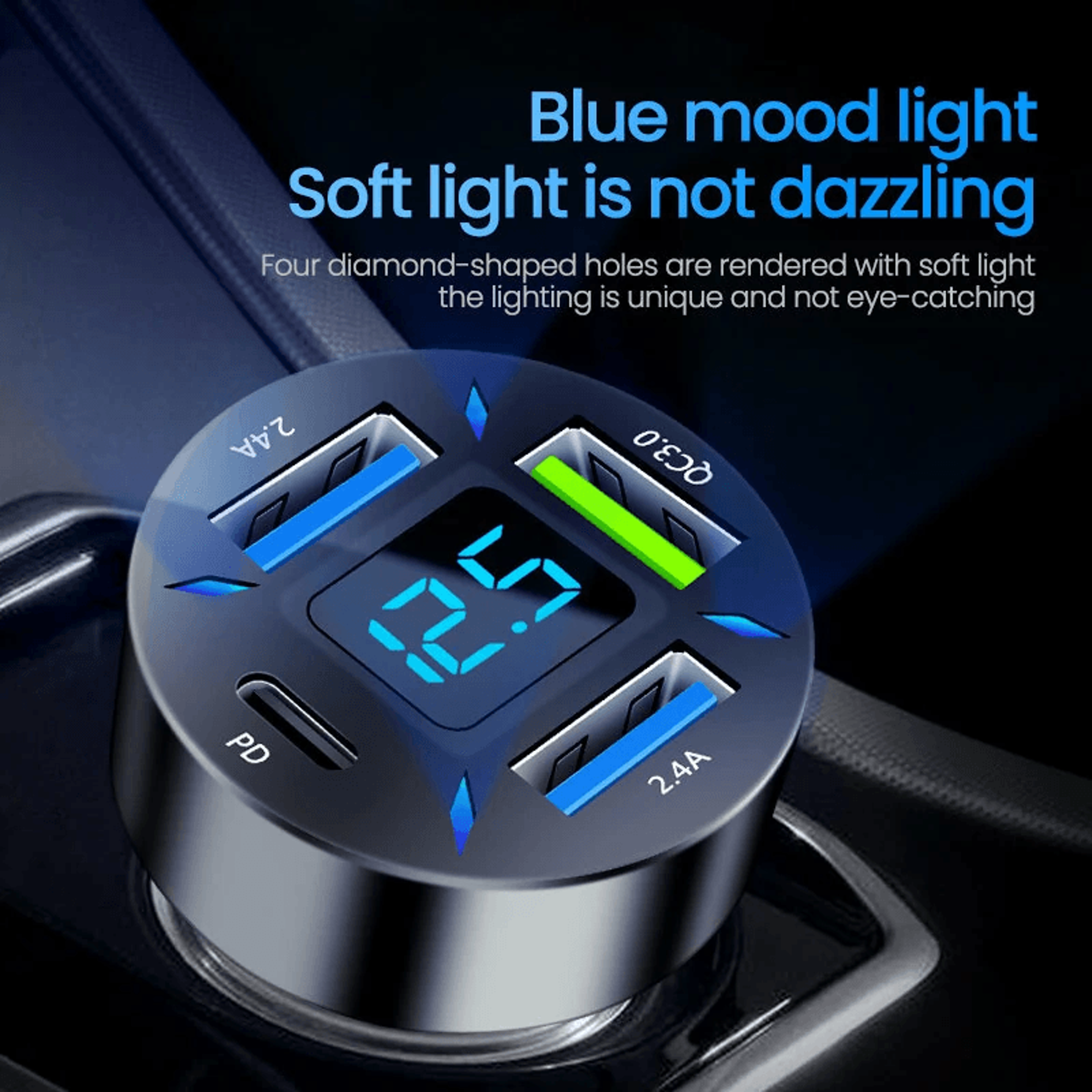 Port USB PD Car Charger Adapter With Fast Charging 2