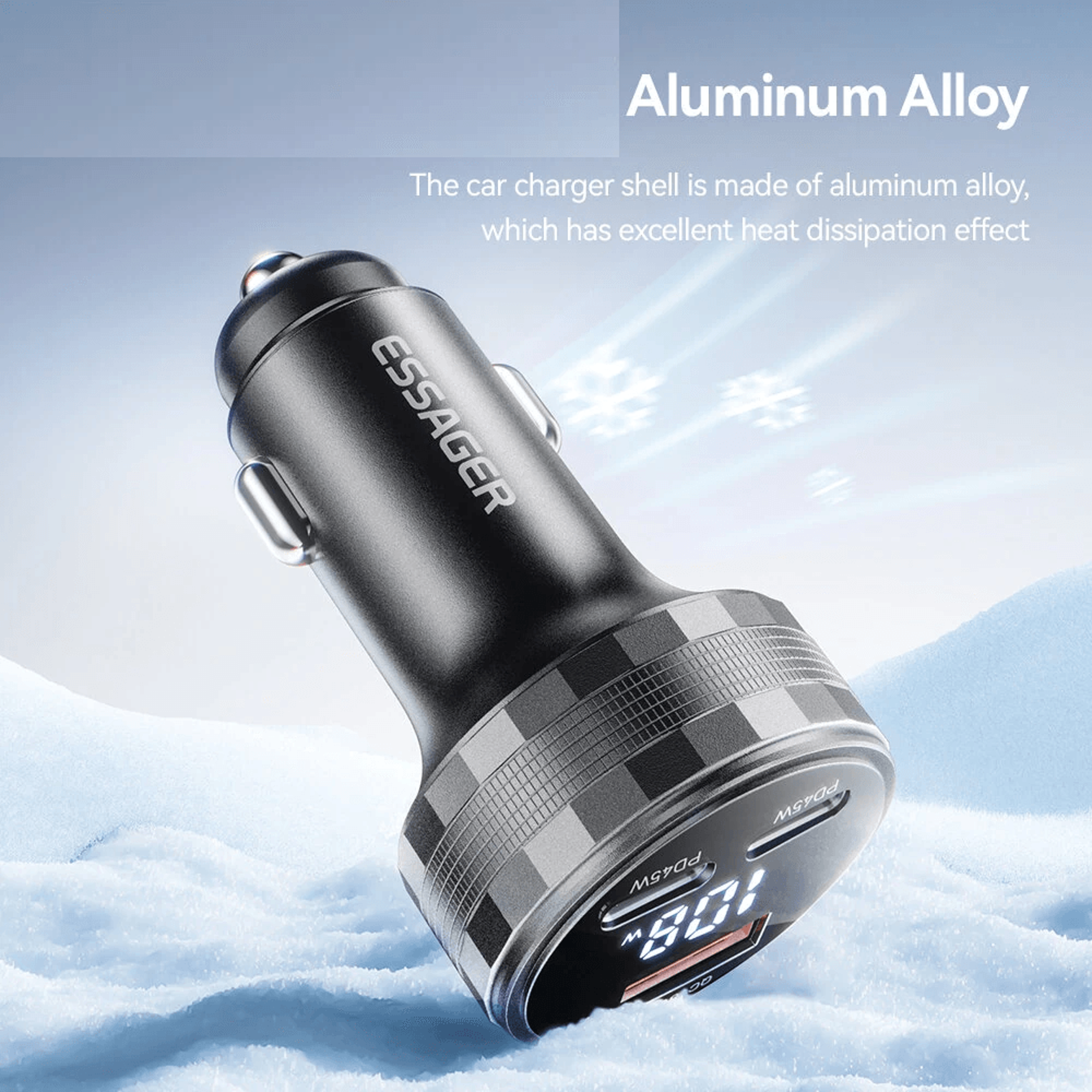 Port USB Car Charger With Dual USB C PD Fast Charging 6
