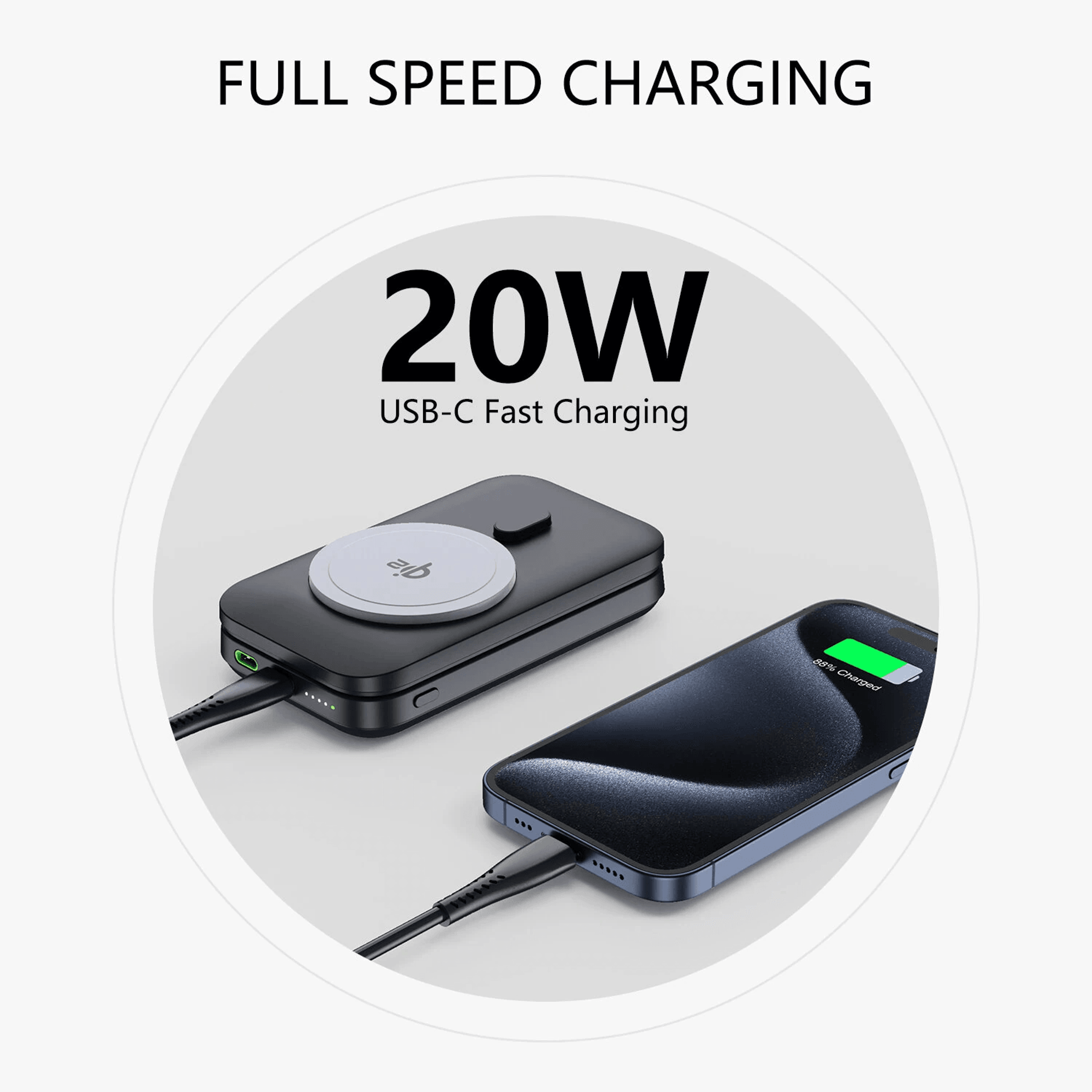 Foldable Magnetic Wireless Charger Power Bank With Certified Fast Charging 6