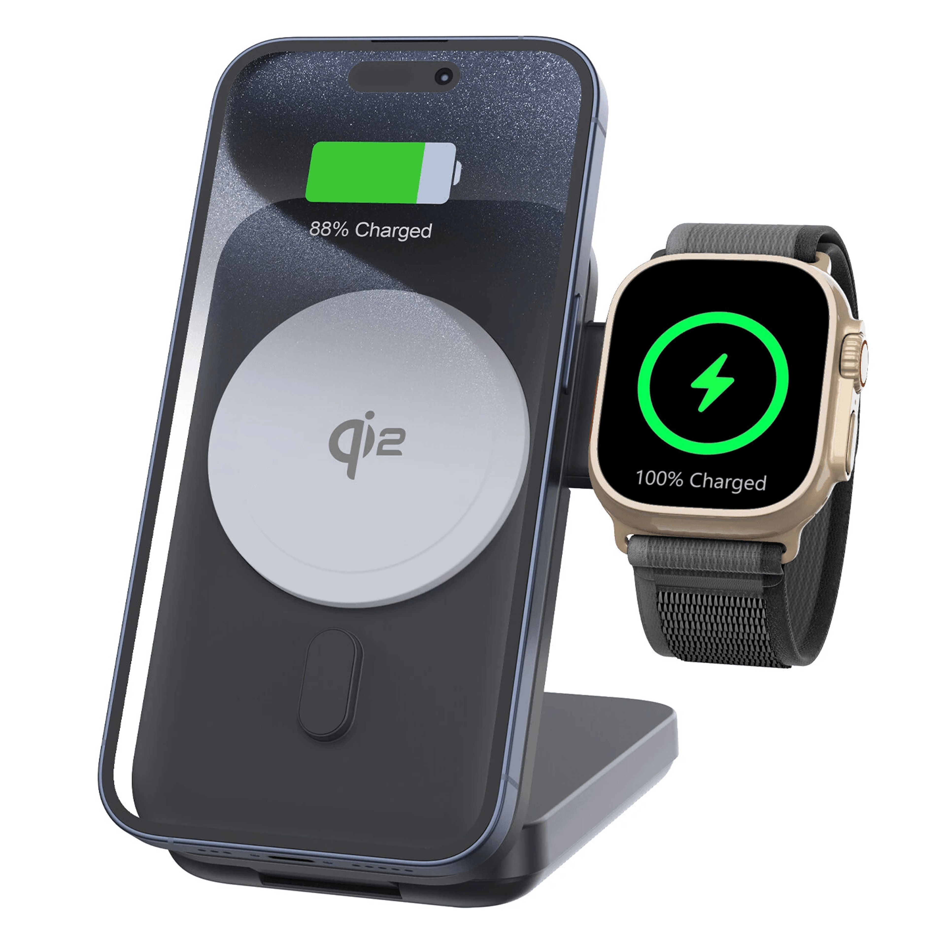 Foldable Magnetic Wireless Charger Power Bank With Certified Fast Charging 1