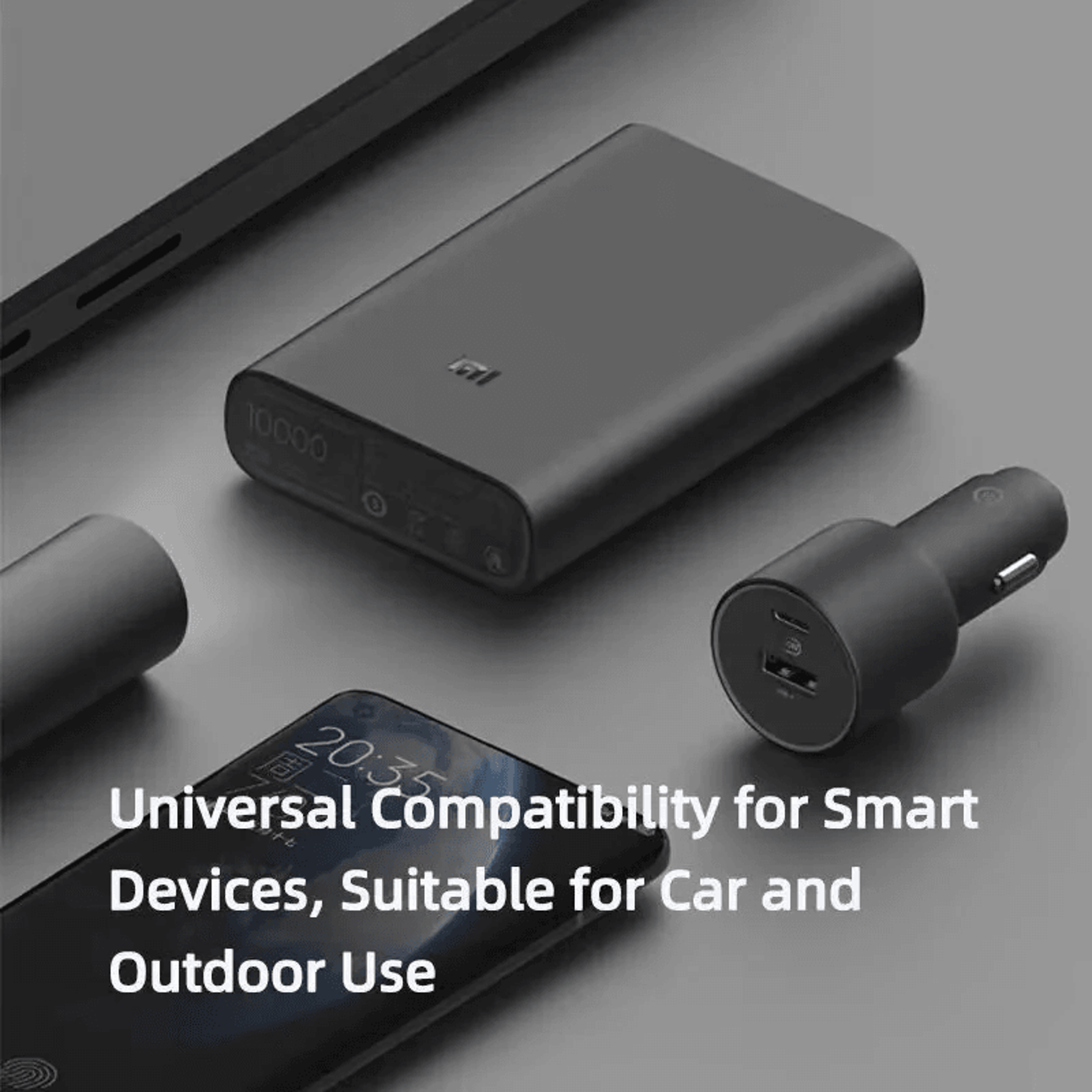 Fast Charging Car Charger Adapter With USB C And USB A Dual Ports 5