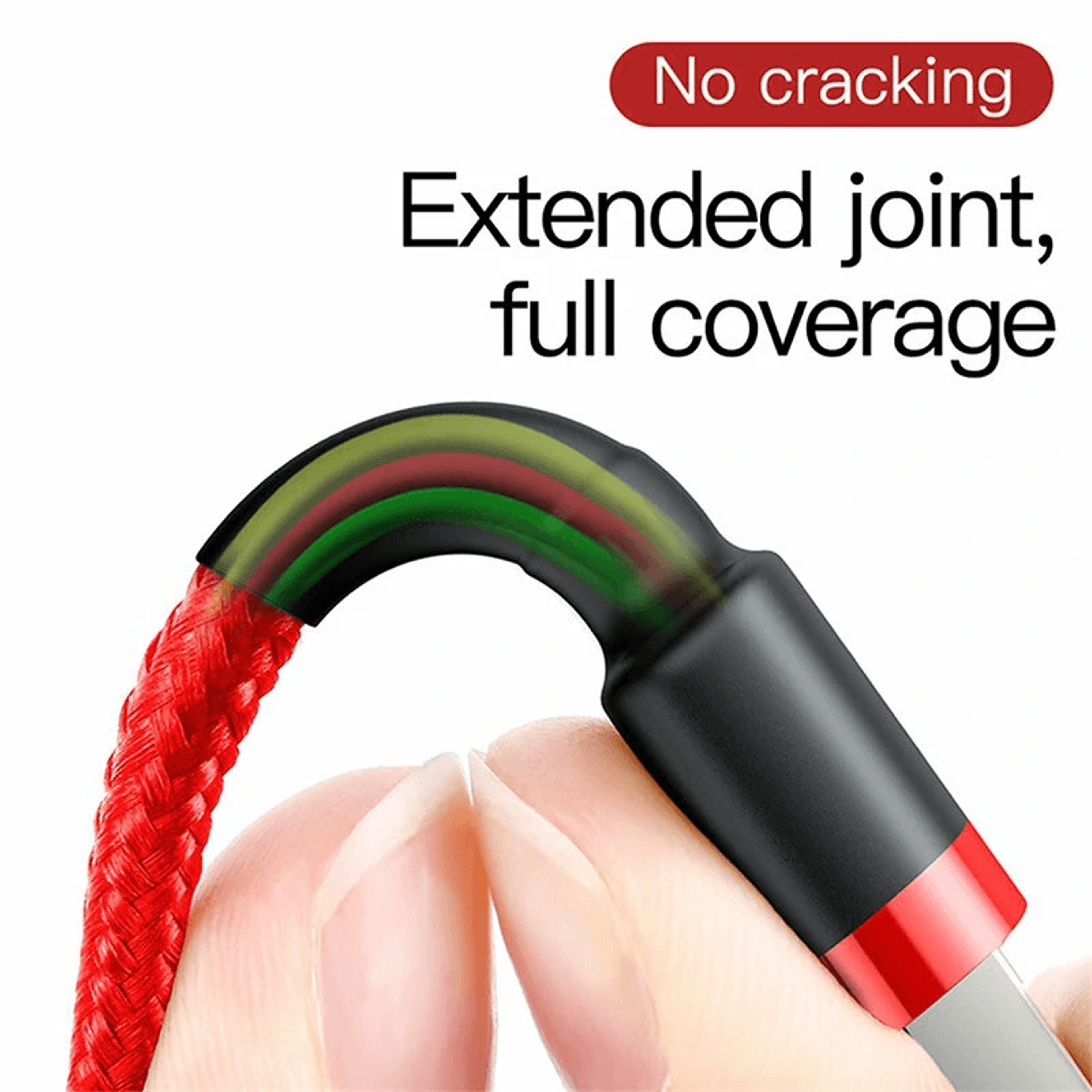 USB A To IP Fast Charging Cable With Nylon Braided Wire 4
