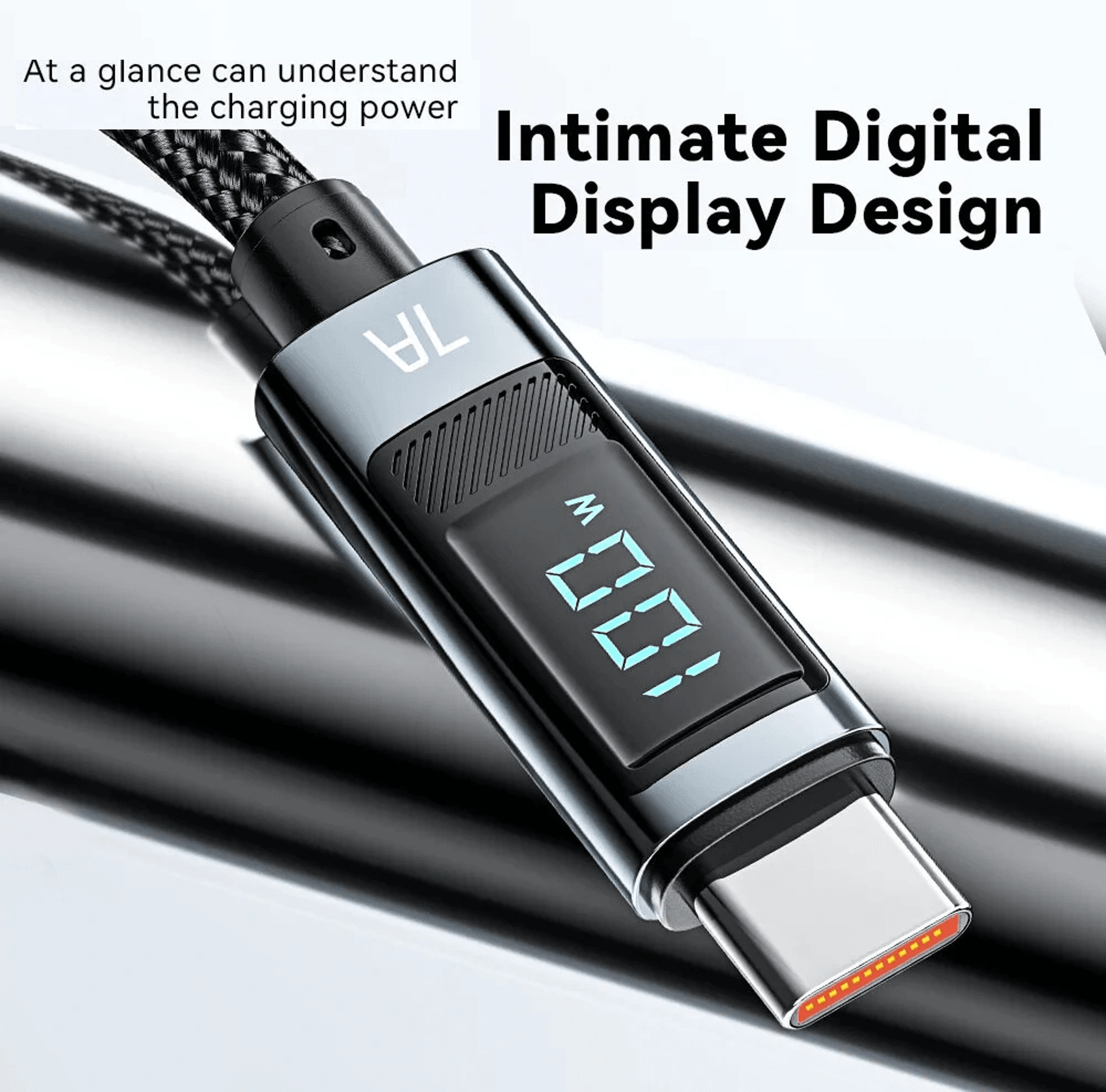 USB A To USB C Fast Charging Cable With Data Transfer And Braided Design 4