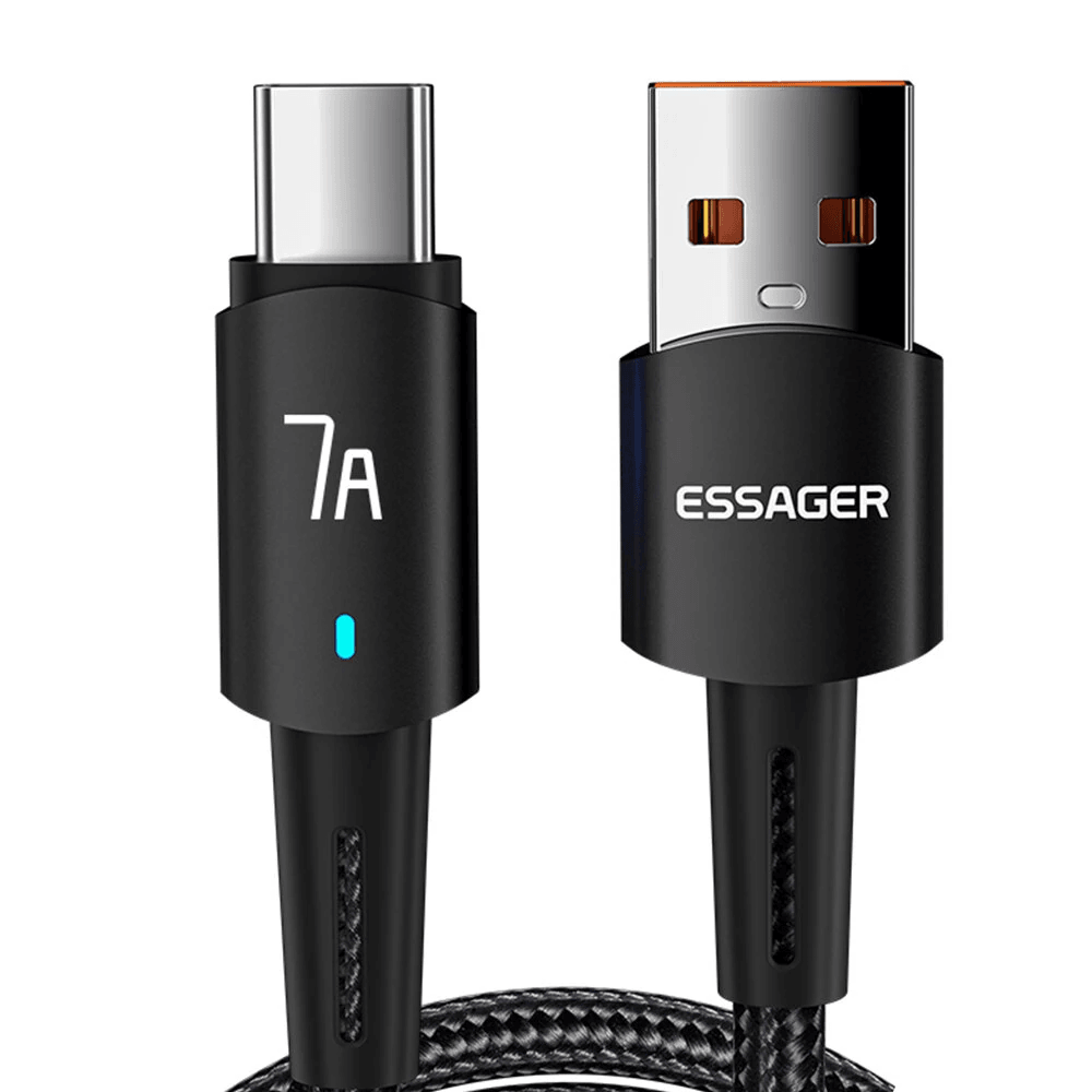 USB A to Type C Fast Charging Cable with Data Transmission – view 4