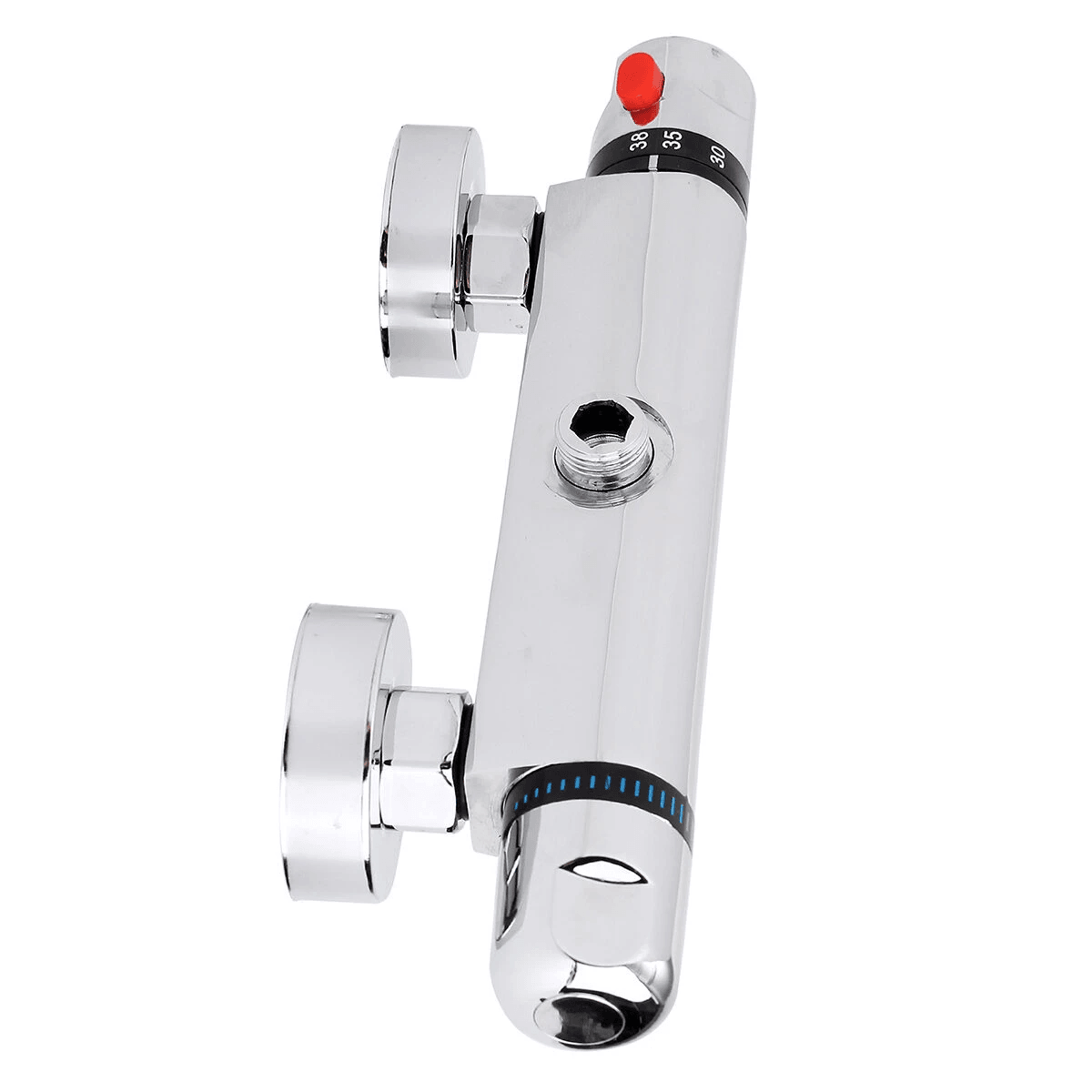 Thermostatic Shower Valve Brass Wall Mounted Bath Mixer Control Valve With Anti Scald Device 7