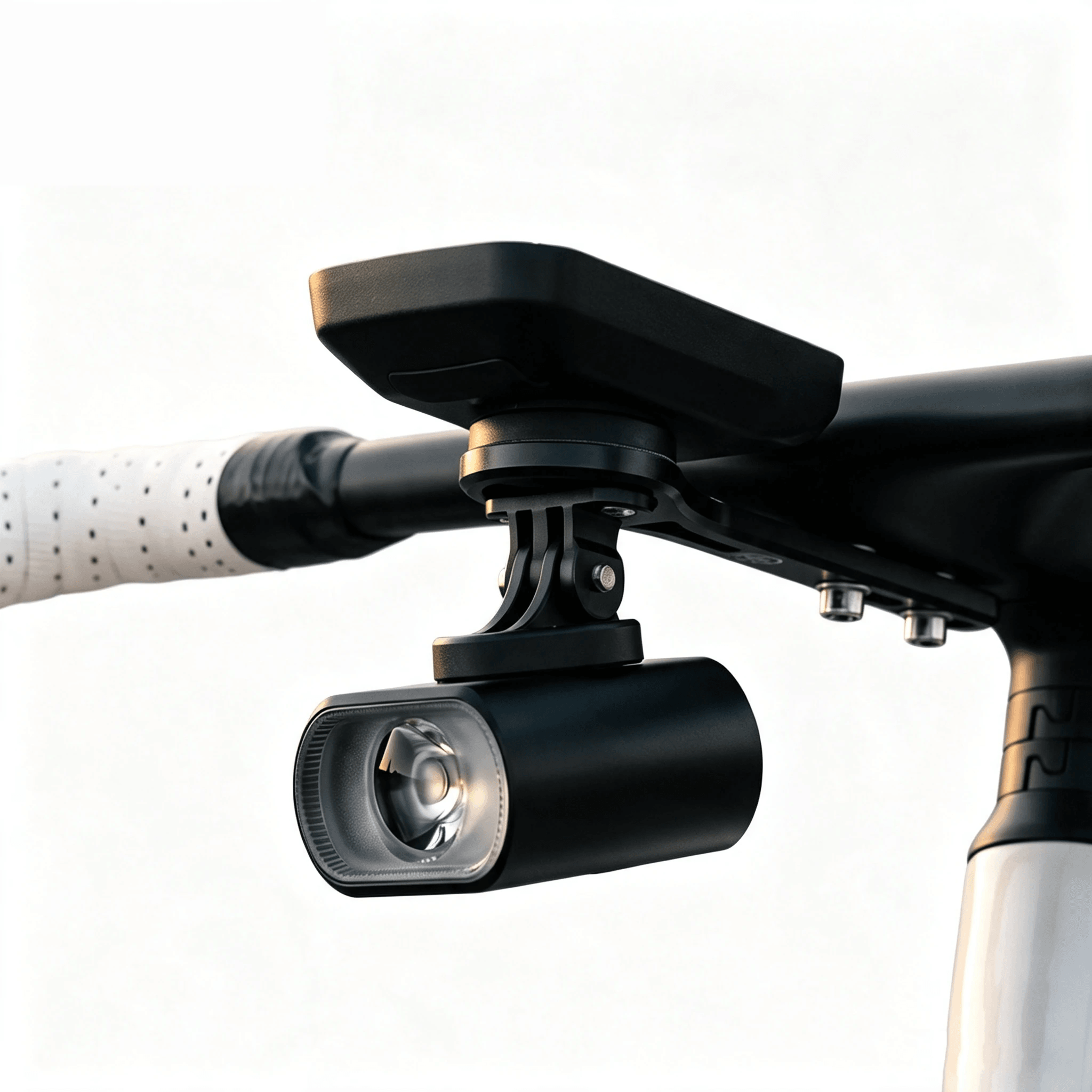 Overhang Bike Headlight With Remote Control Brightness Type C Charging 0