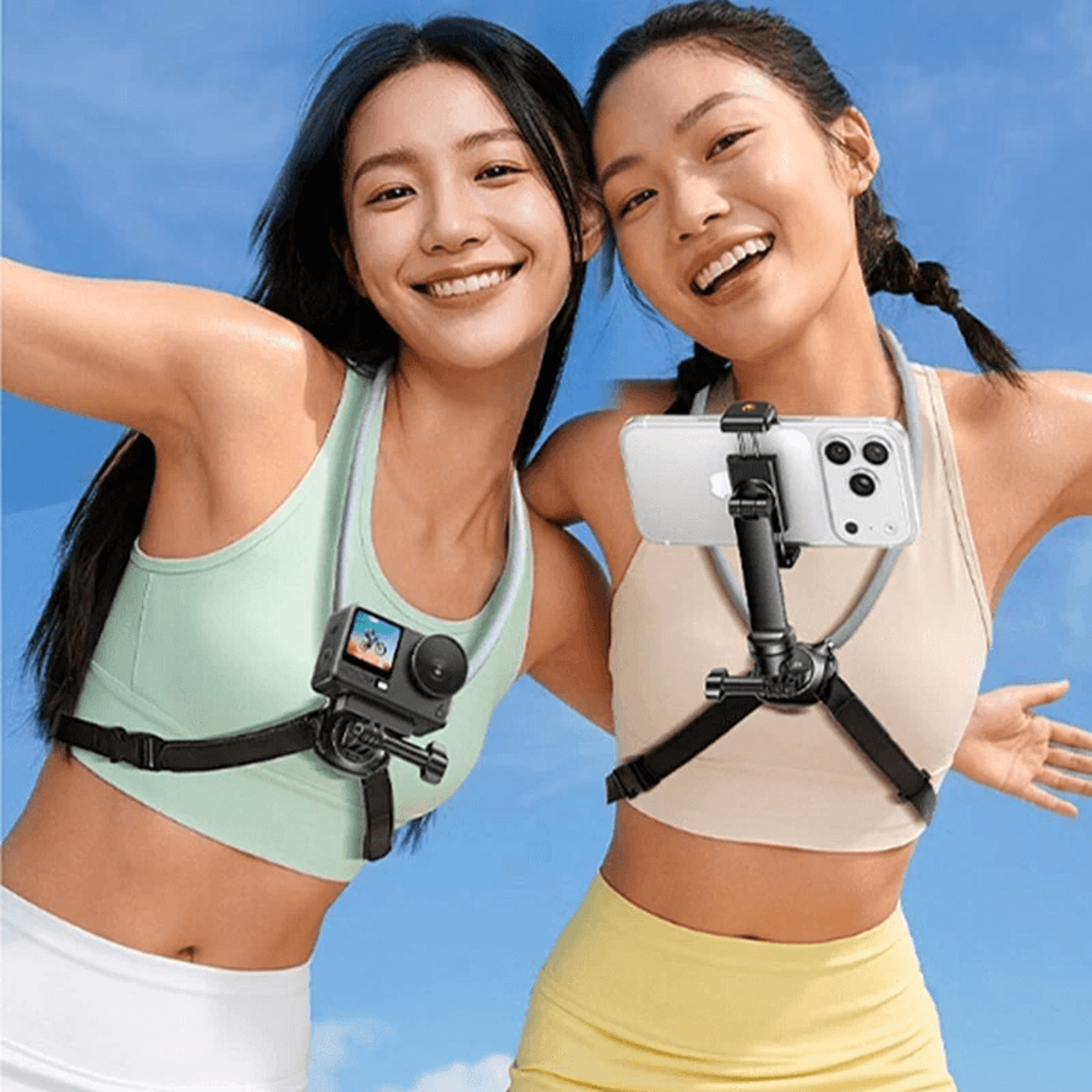 Universal Neck Phone Mount Holder With Degree Rotation And Chest Strap 2
