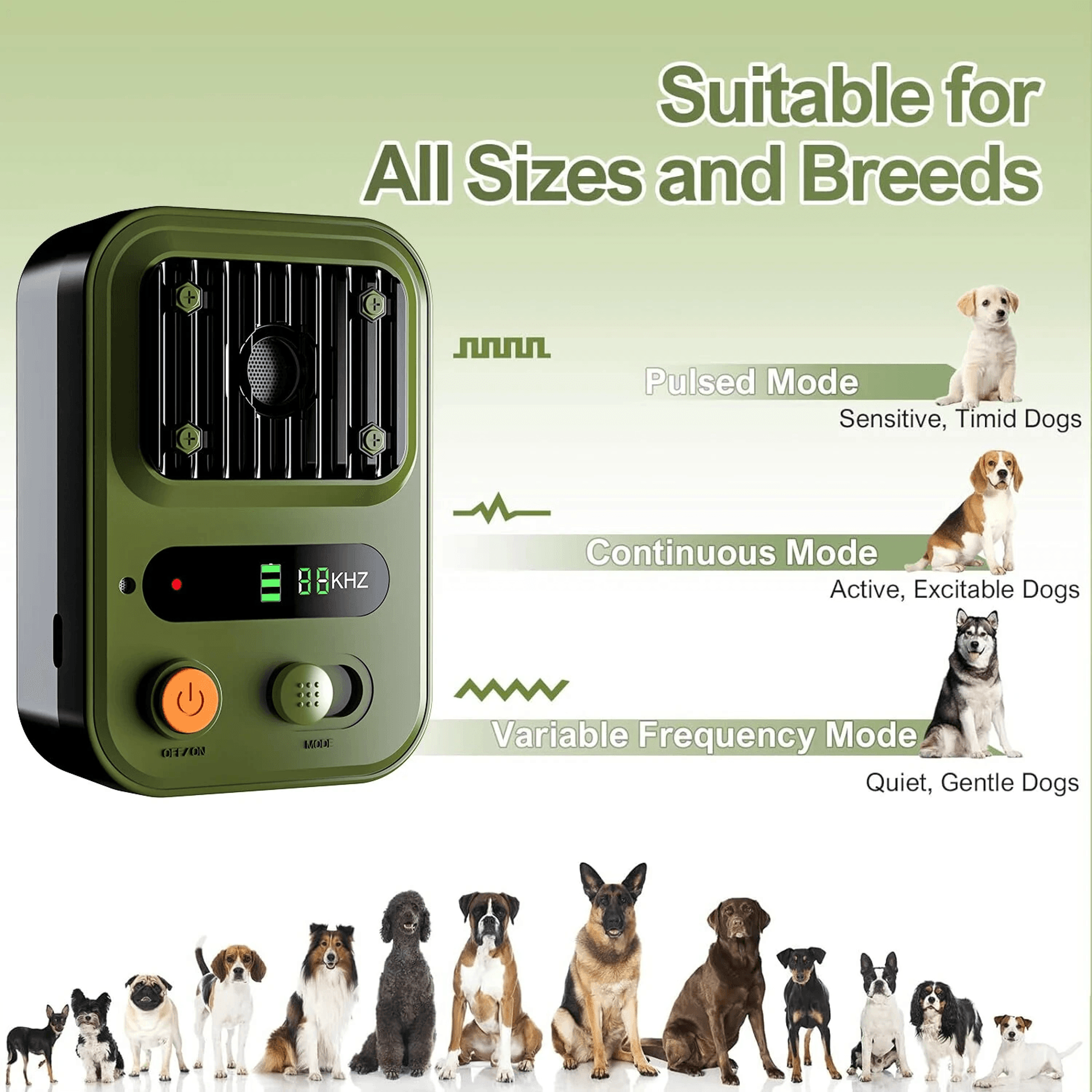 Portable Ultrasonic Dog Bark Controller With Automatic Detection 2