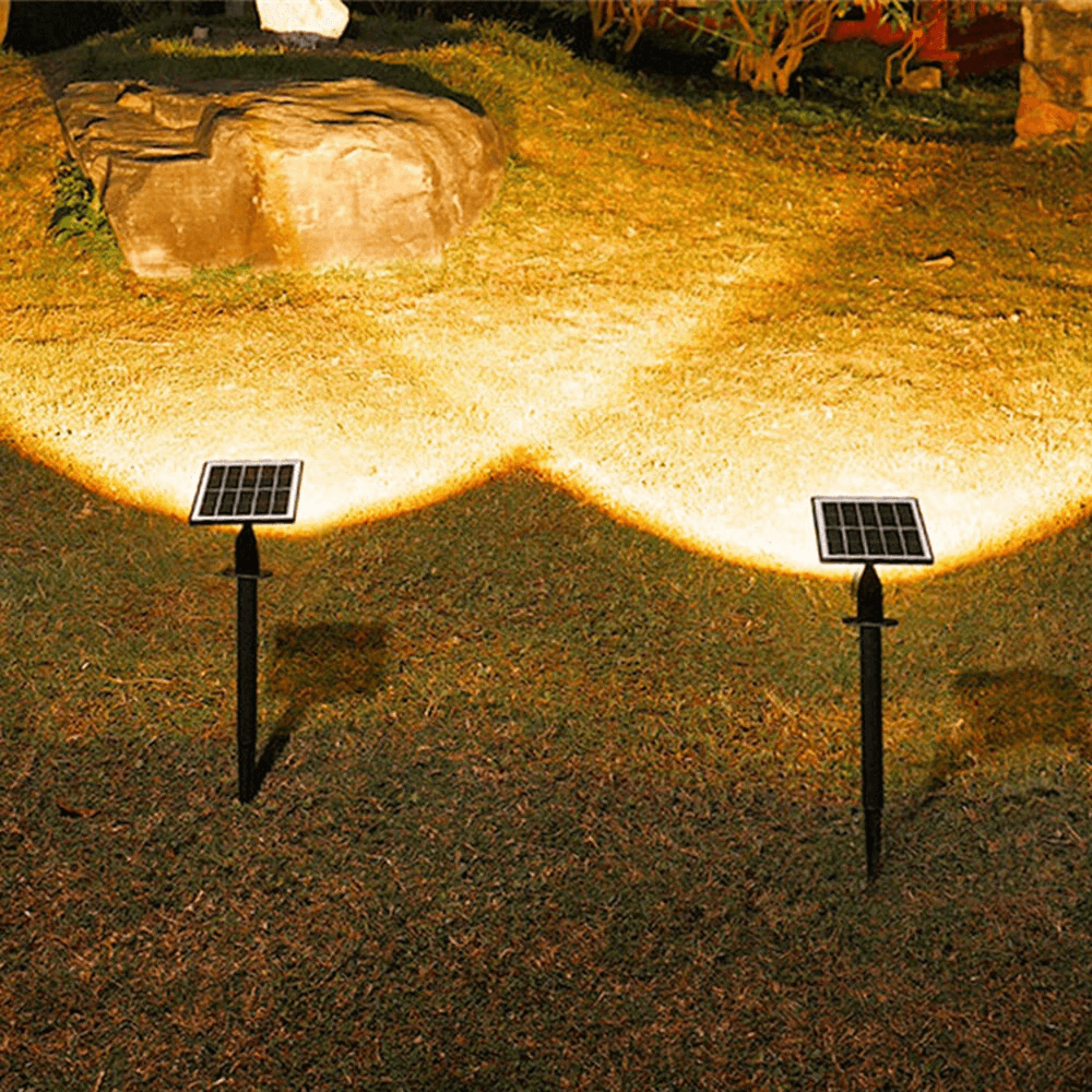 Solar Powered LED Lawn Light Waterproof Adjustable Outdoor Landscape Spotlight 8