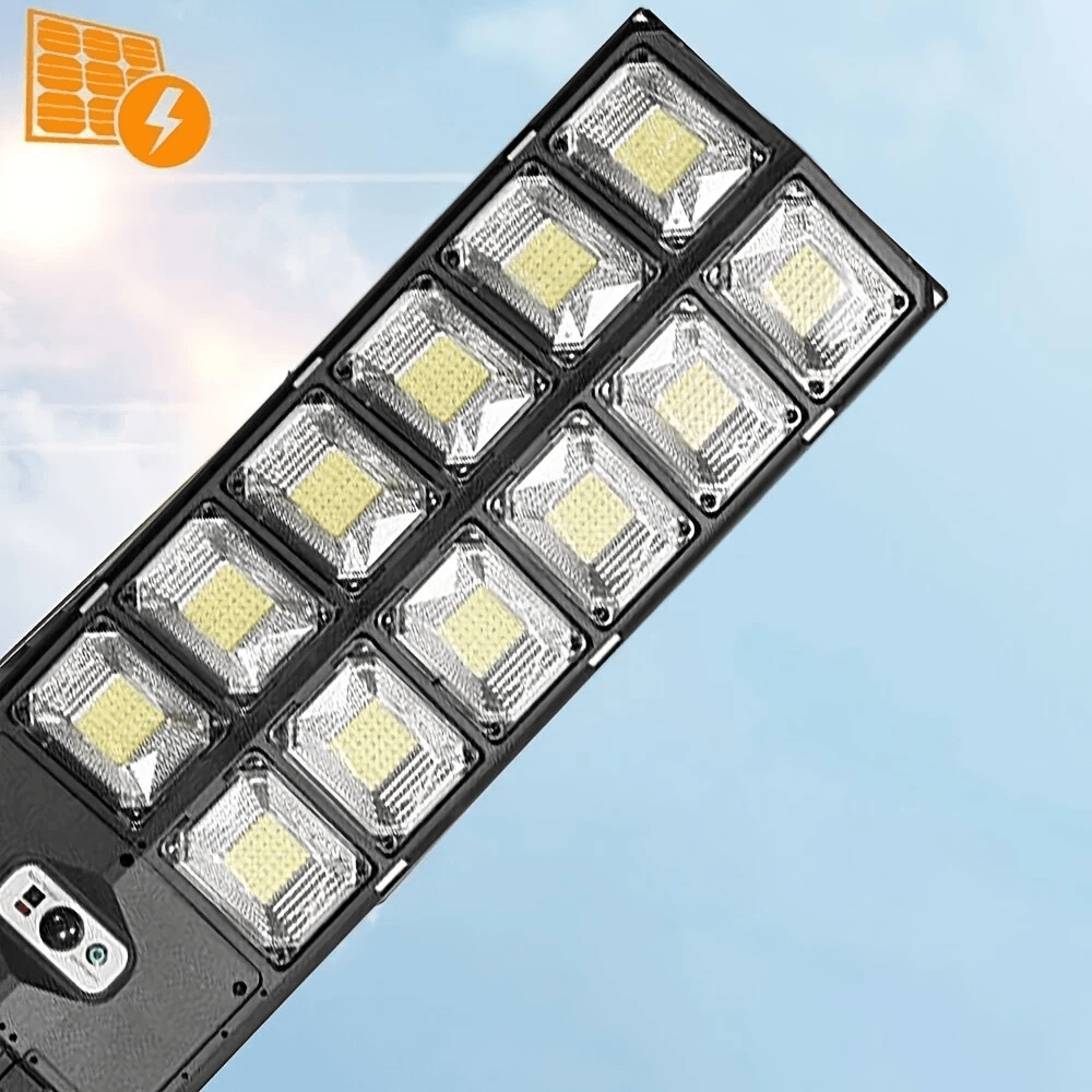 LED Motion Sensor Solar Street Light With Remote Control And Lighting Modes 3