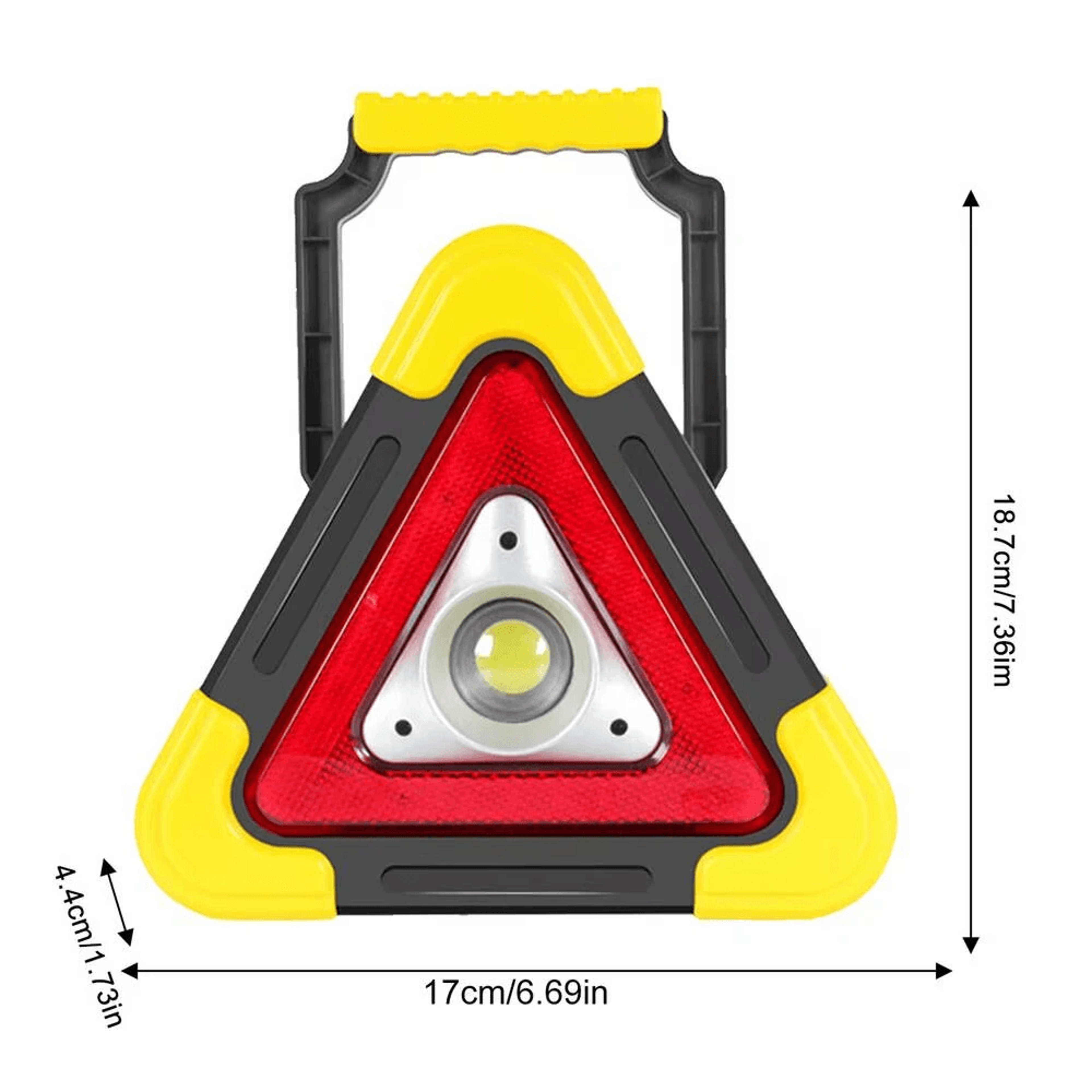 LED Triangle Warning Lamp With Light Modes And USB Rechargeable Power Bank 8