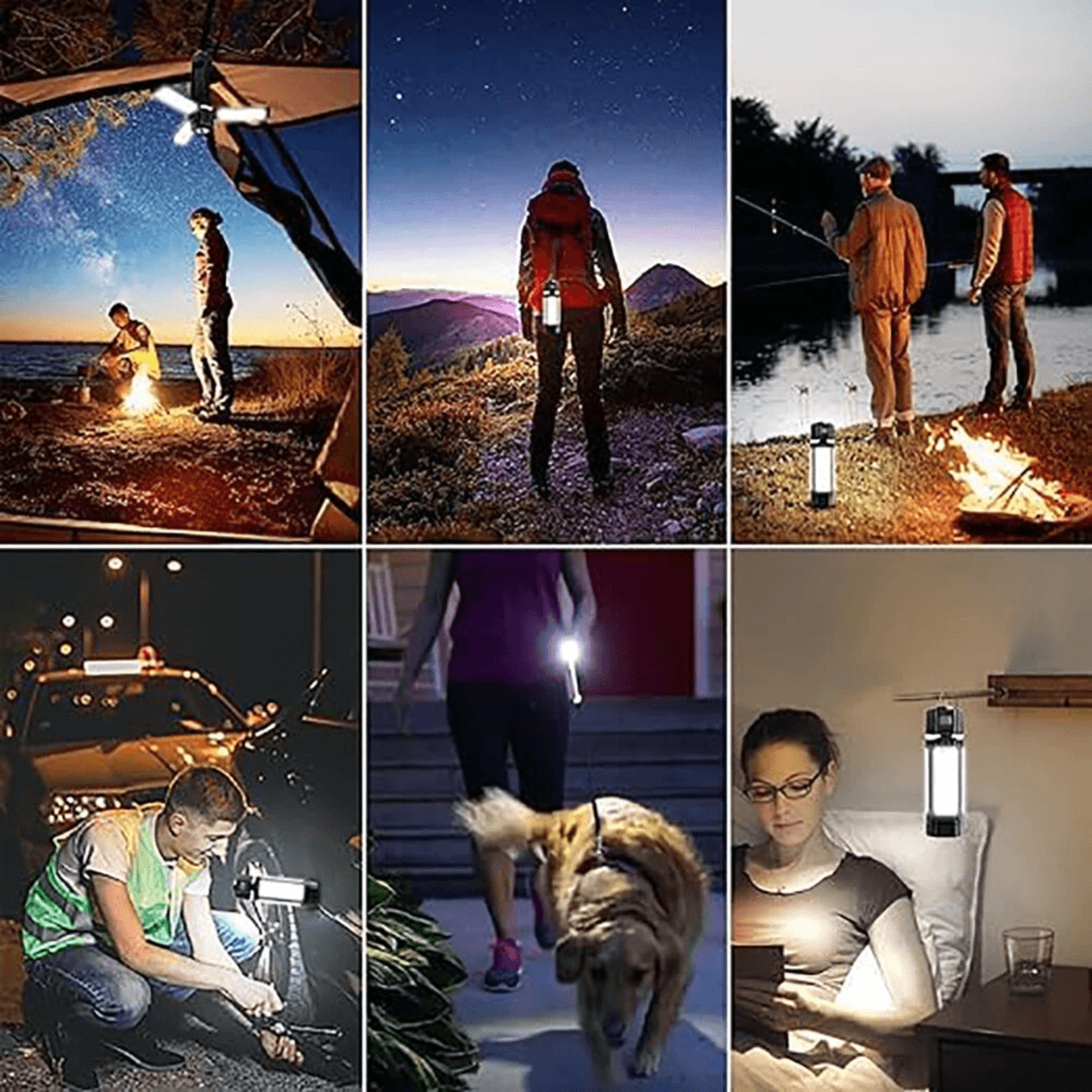 Portable Rechargeable LED Camping Lantern With Battery And Type C Charging 5