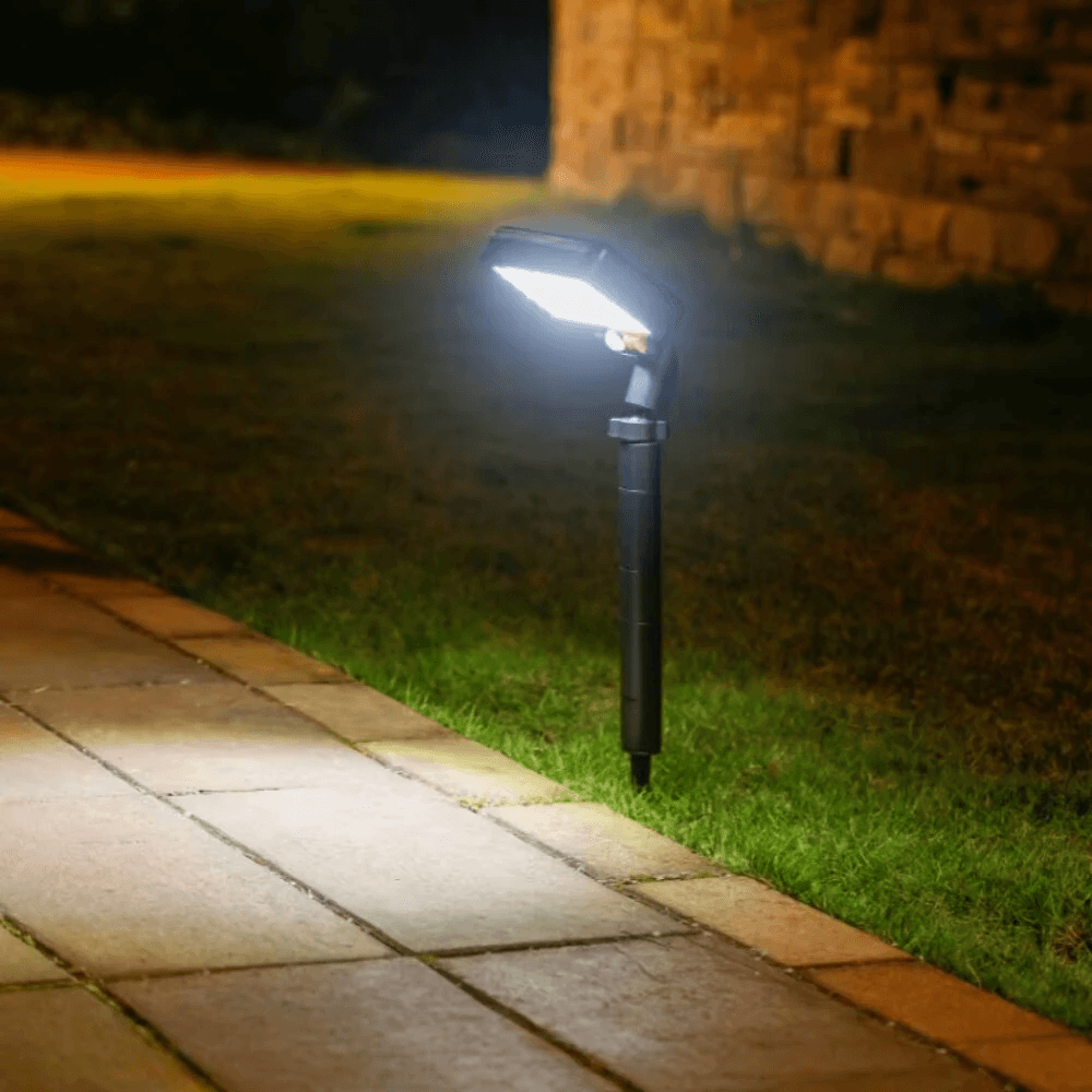 Solar Rechargeable Motion Sensor Outdoor LED Light With Adjustable Mounting 1